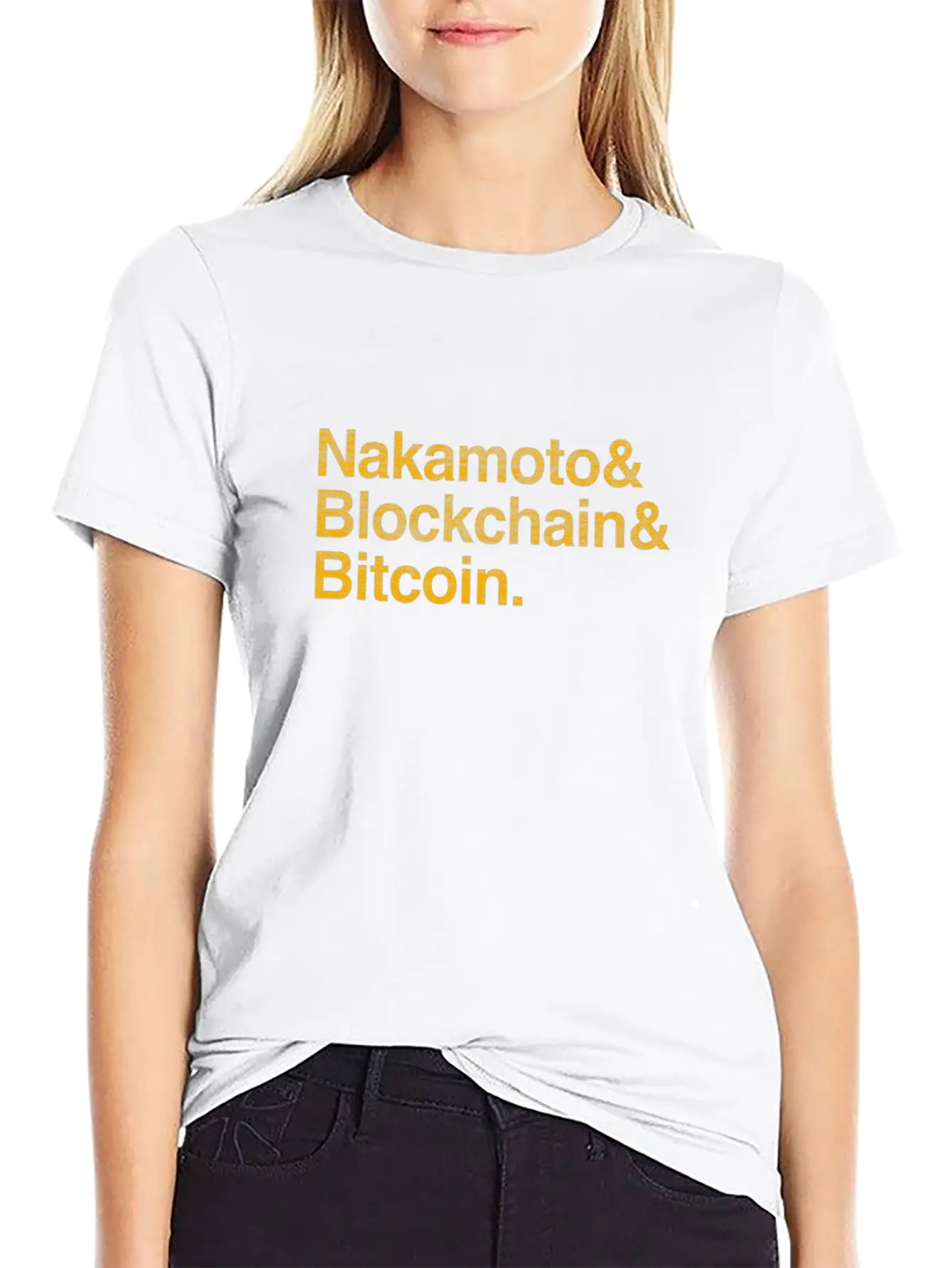 Nakamoto, Blockchain & Bitcoin - Crypto Currencies Stylish Everyday T-Shirt – Unisex Basic Cotton Tee