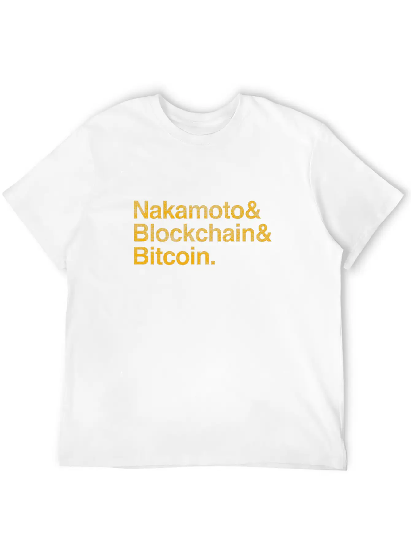Nakamoto, Blockchain & Bitcoin - Crypto Currencies Stylish Everyday T-Shirt – Unisex Basic Cotton Tee