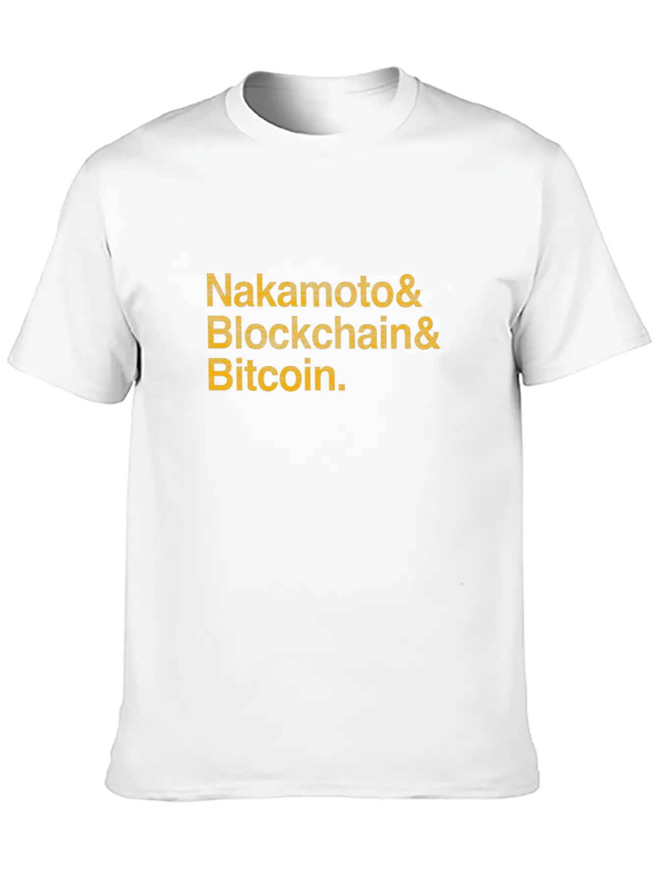 Nakamoto, Blockchain & Bitcoin - Crypto Currencies Stylish Everyday T-Shirt – Unisex Basic Cotton Tee