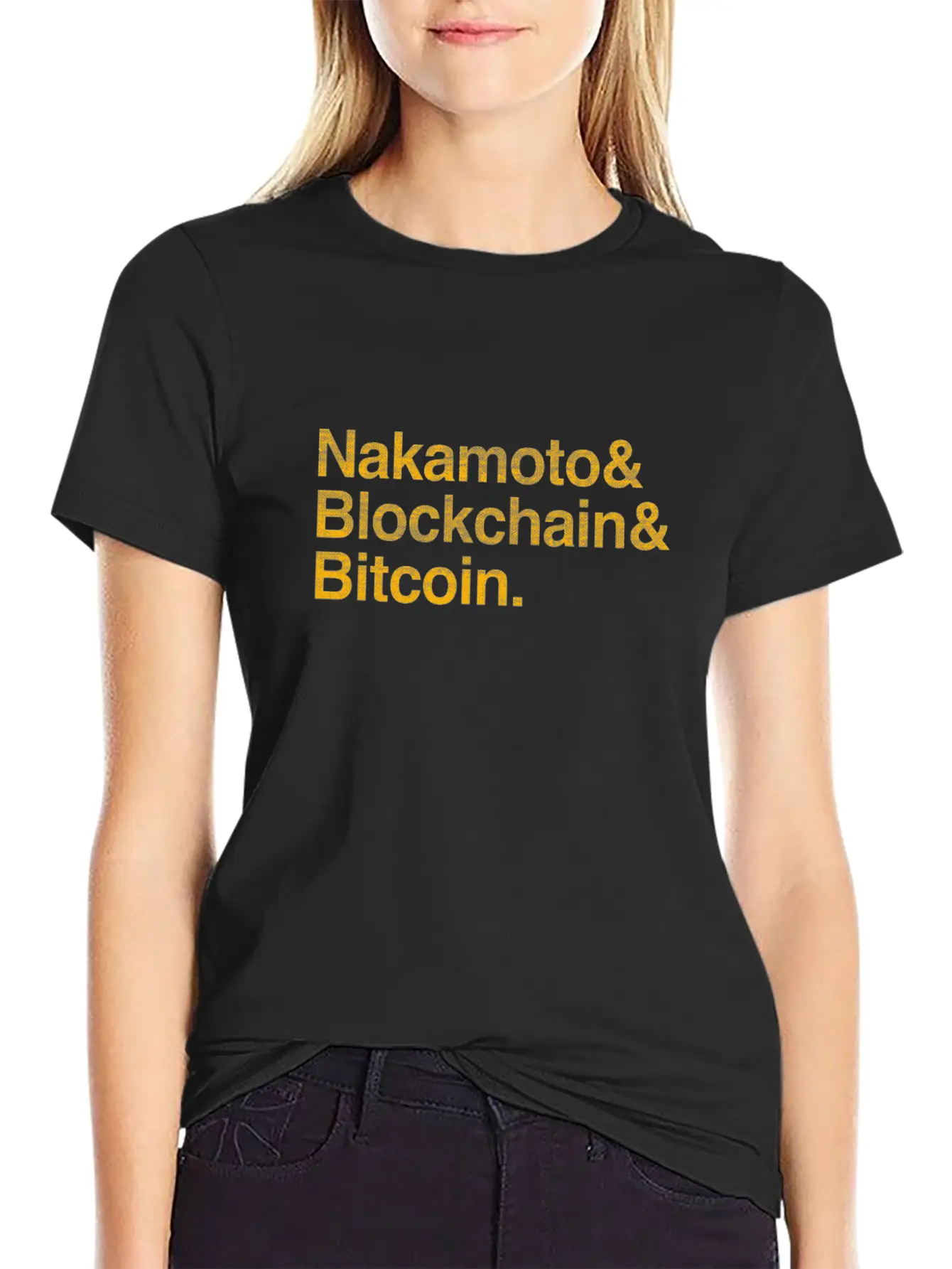 Nakamoto, Blockchain & Bitcoin - Crypto Currencies Stylish Everyday T-Shirt – Unisex Basic Cotton Tee