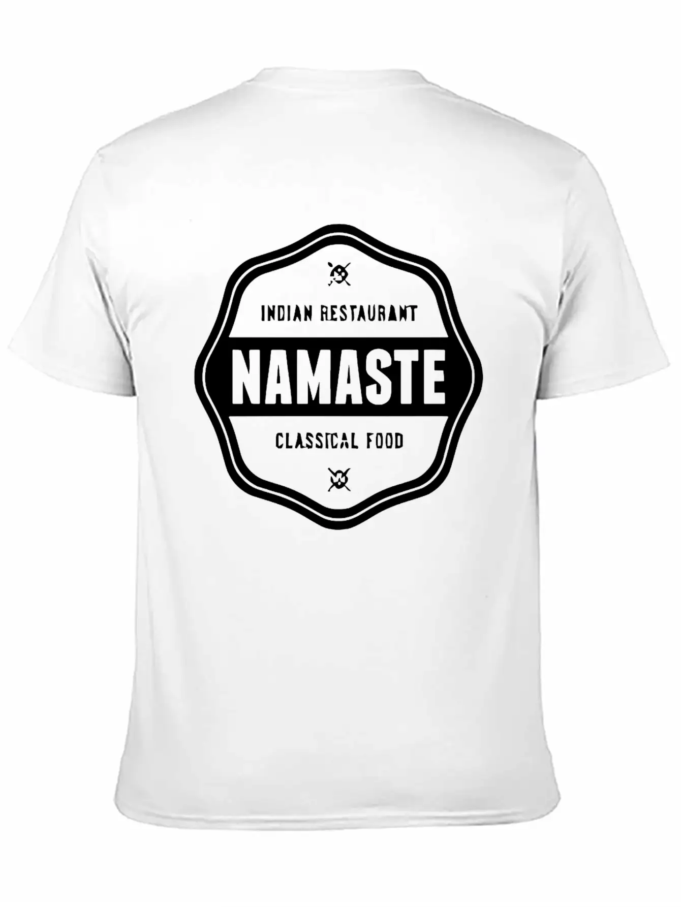 Namaste Classical Food Timeless Short Sleeve Tee – Comfy And Minimalist Design
