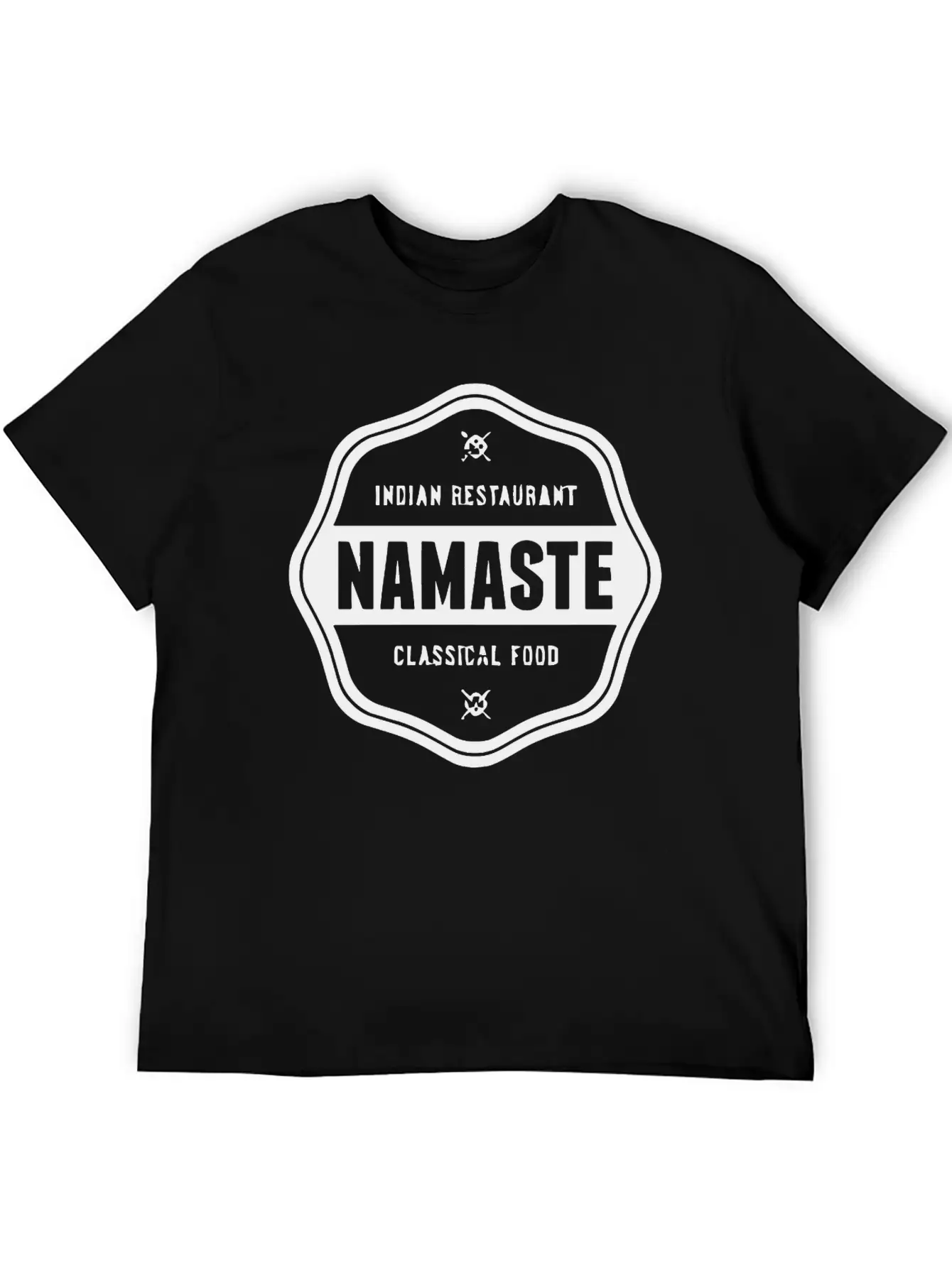 Namaste Classical Food Timeless Short Sleeve Tee – Comfy And Minimalist Design