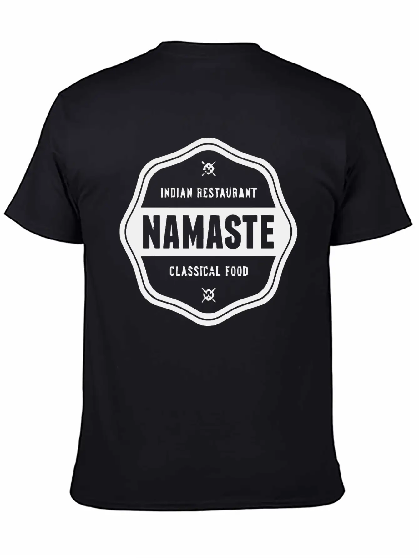 Namaste Classical Food Timeless Short Sleeve Tee – Comfy And Minimalist Design