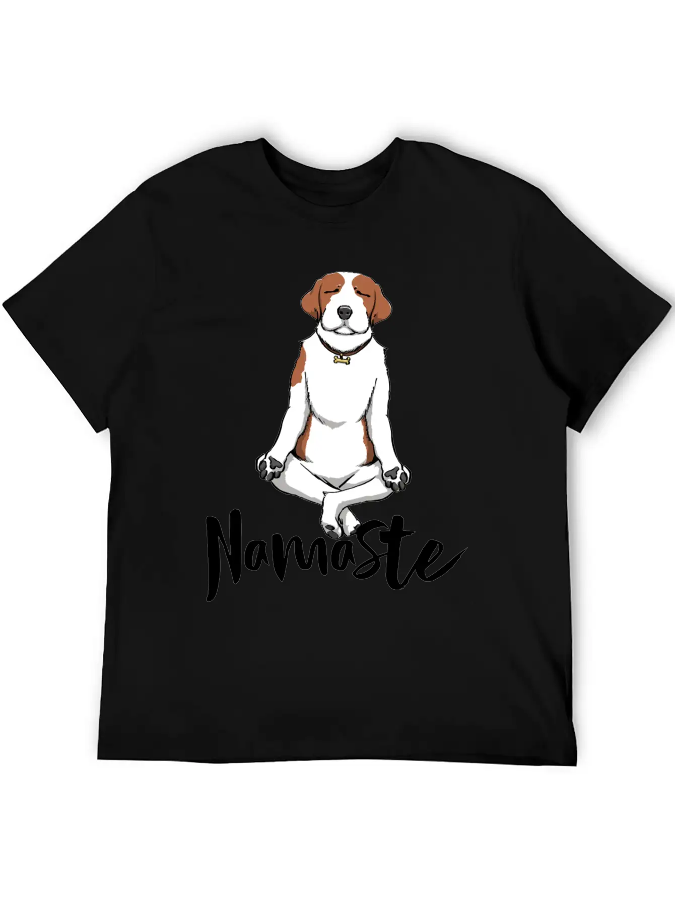 Namaste Dog Unisex Short Sleeve Soft Cotton T-Shirt – Casual Everyday Wear