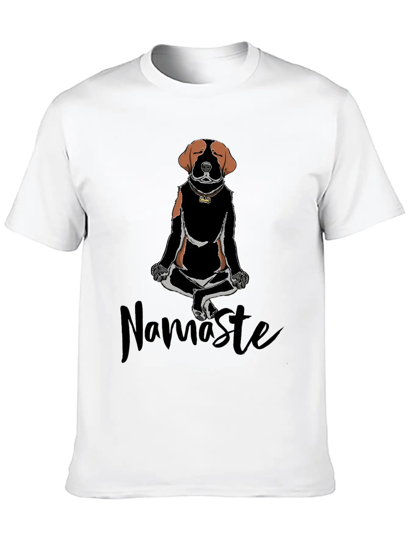 Namaste Dog Unisex Short Sleeve Soft Cotton T-Shirt – Casual Everyday Wear