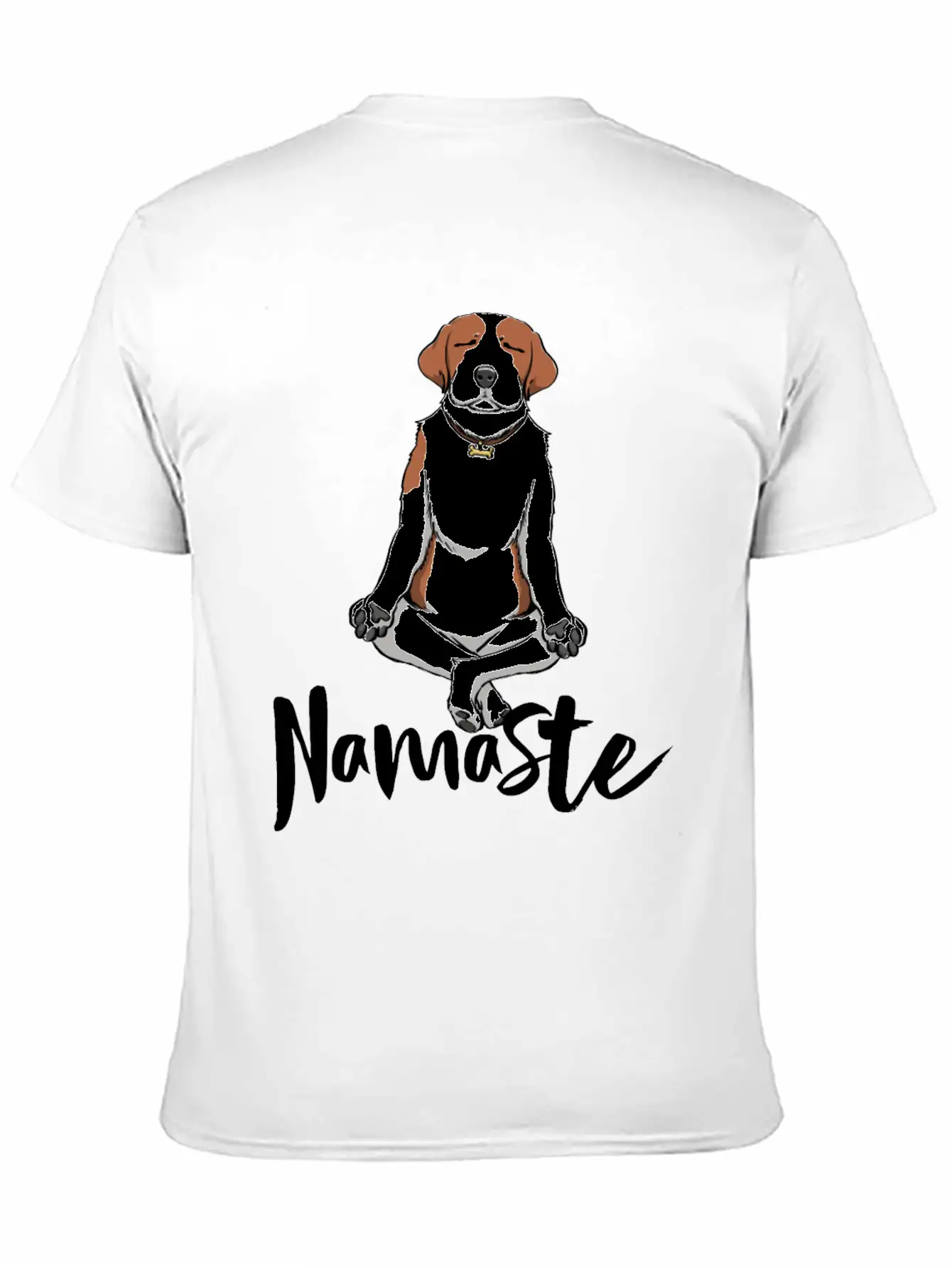 Namaste Dog Unisex Short Sleeve Soft Cotton T-Shirt – Casual Everyday Wear