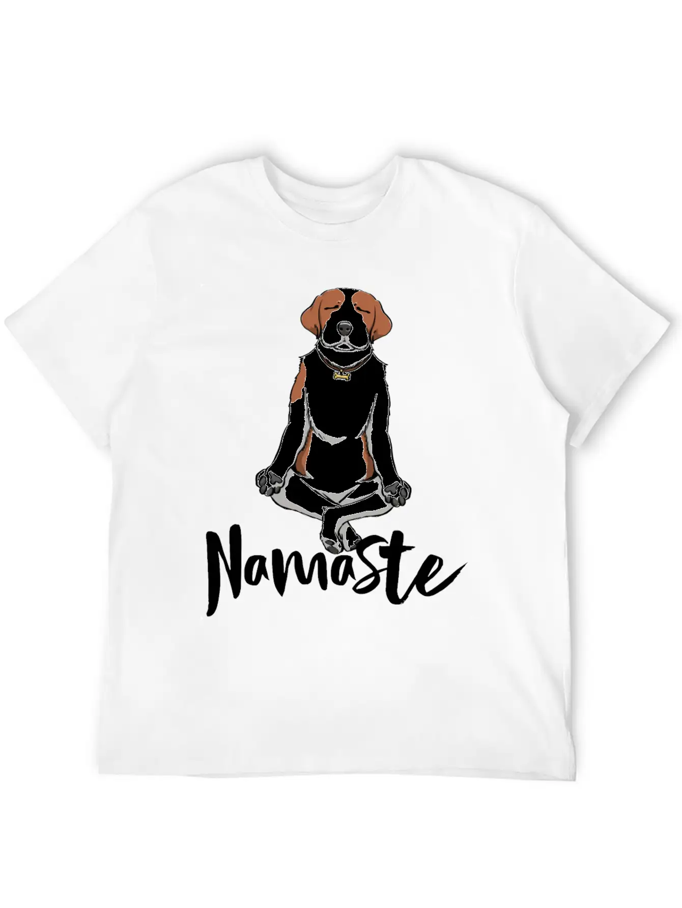 Namaste Dog Unisex Short Sleeve Soft Cotton T-Shirt – Casual Everyday Wear