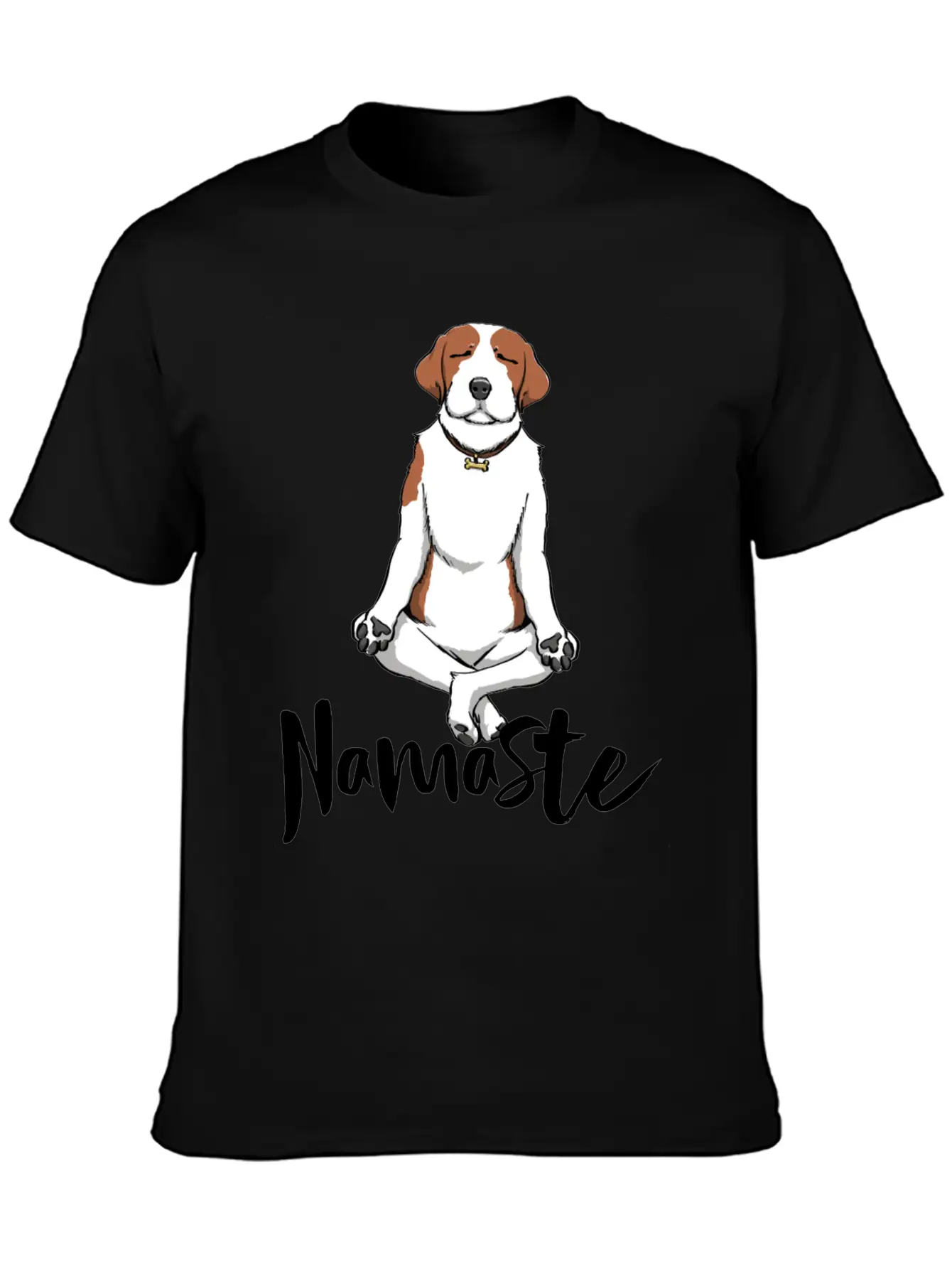 Namaste Dog Unisex Short Sleeve Soft Cotton T-Shirt – Casual Everyday Wear