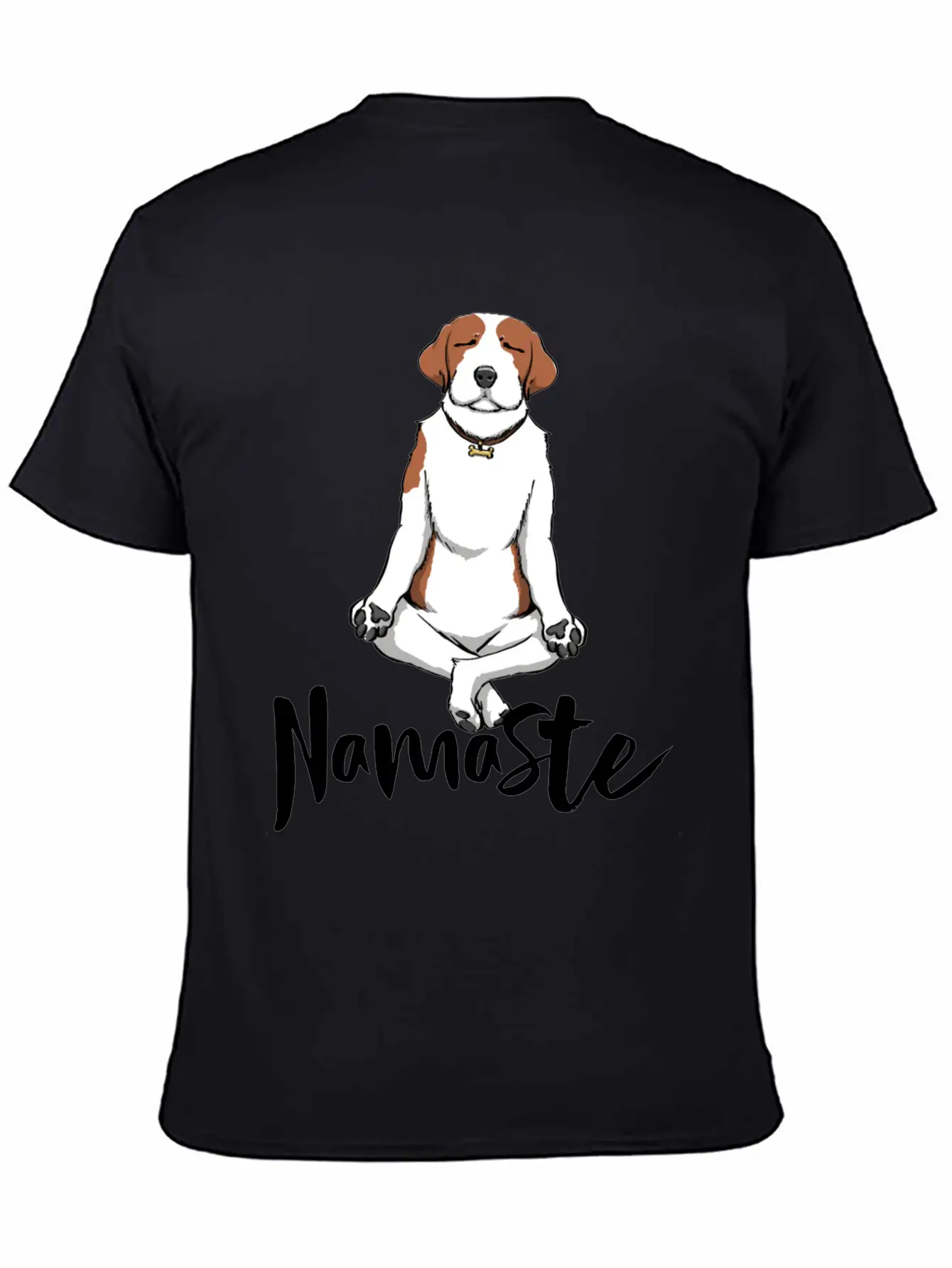 Namaste Dog Unisex Short Sleeve Soft Cotton T-Shirt – Casual Everyday Wear