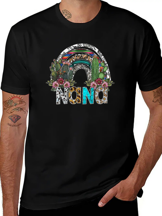 Nana Rainbow Unisex Short Sleeve Soft Cotton T-Shirt – Casual Everyday Wear
