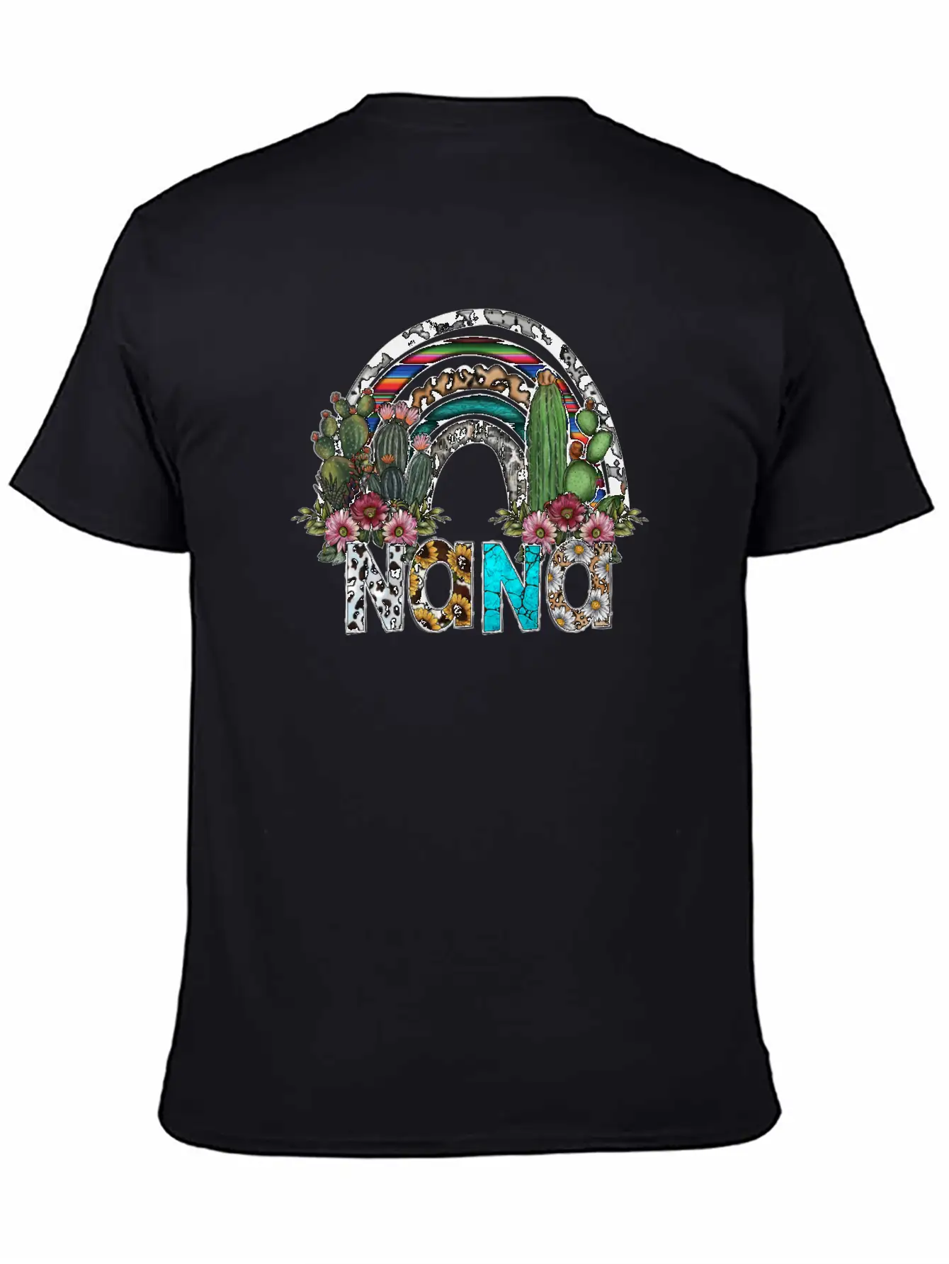Nana Rainbow Unisex Short Sleeve Soft Cotton T-Shirt – Casual Everyday Wear