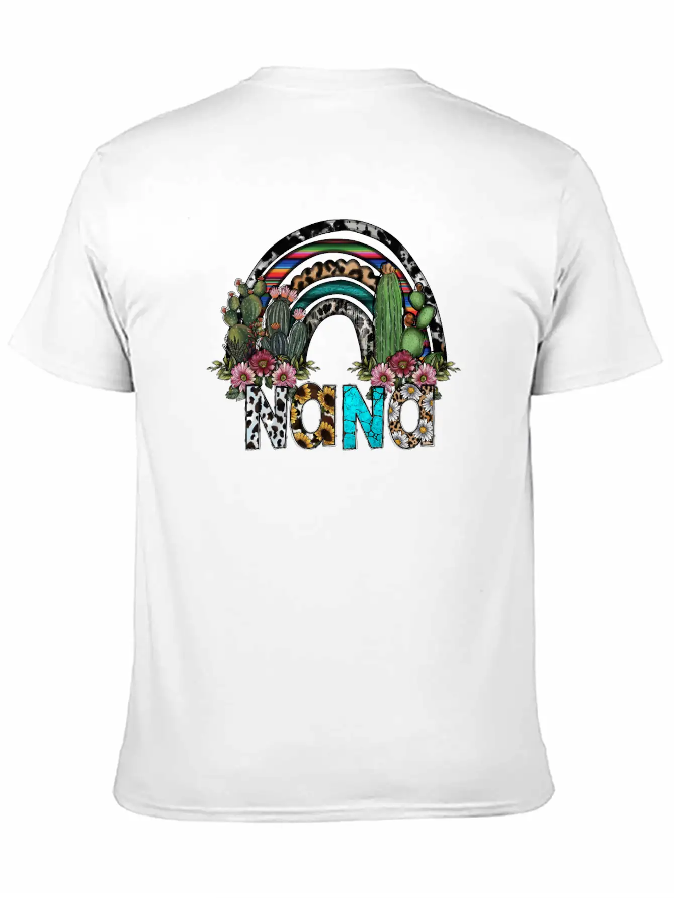 Nana Rainbow Unisex Short Sleeve Soft Cotton T-Shirt – Casual Everyday Wear