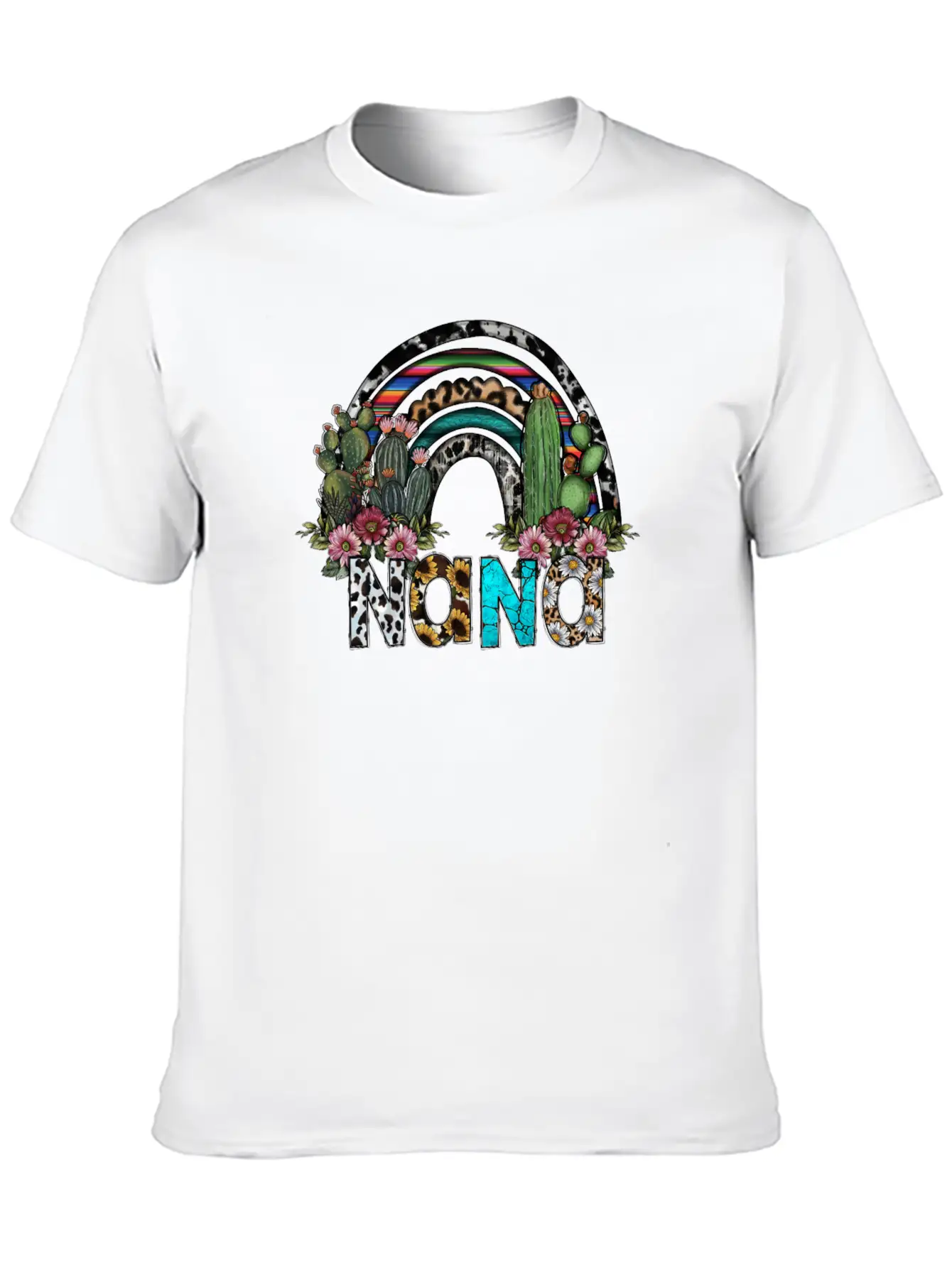 Nana Rainbow Unisex Short Sleeve Soft Cotton T-Shirt – Casual Everyday Wear