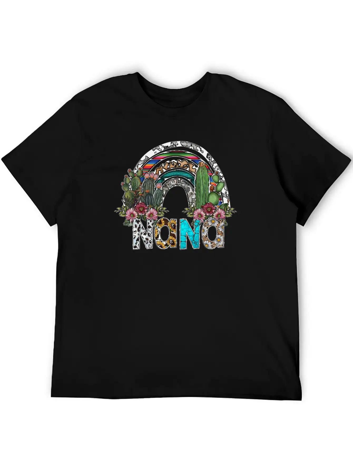 Nana Rainbow Unisex Short Sleeve Soft Cotton T-Shirt – Casual Everyday Wear