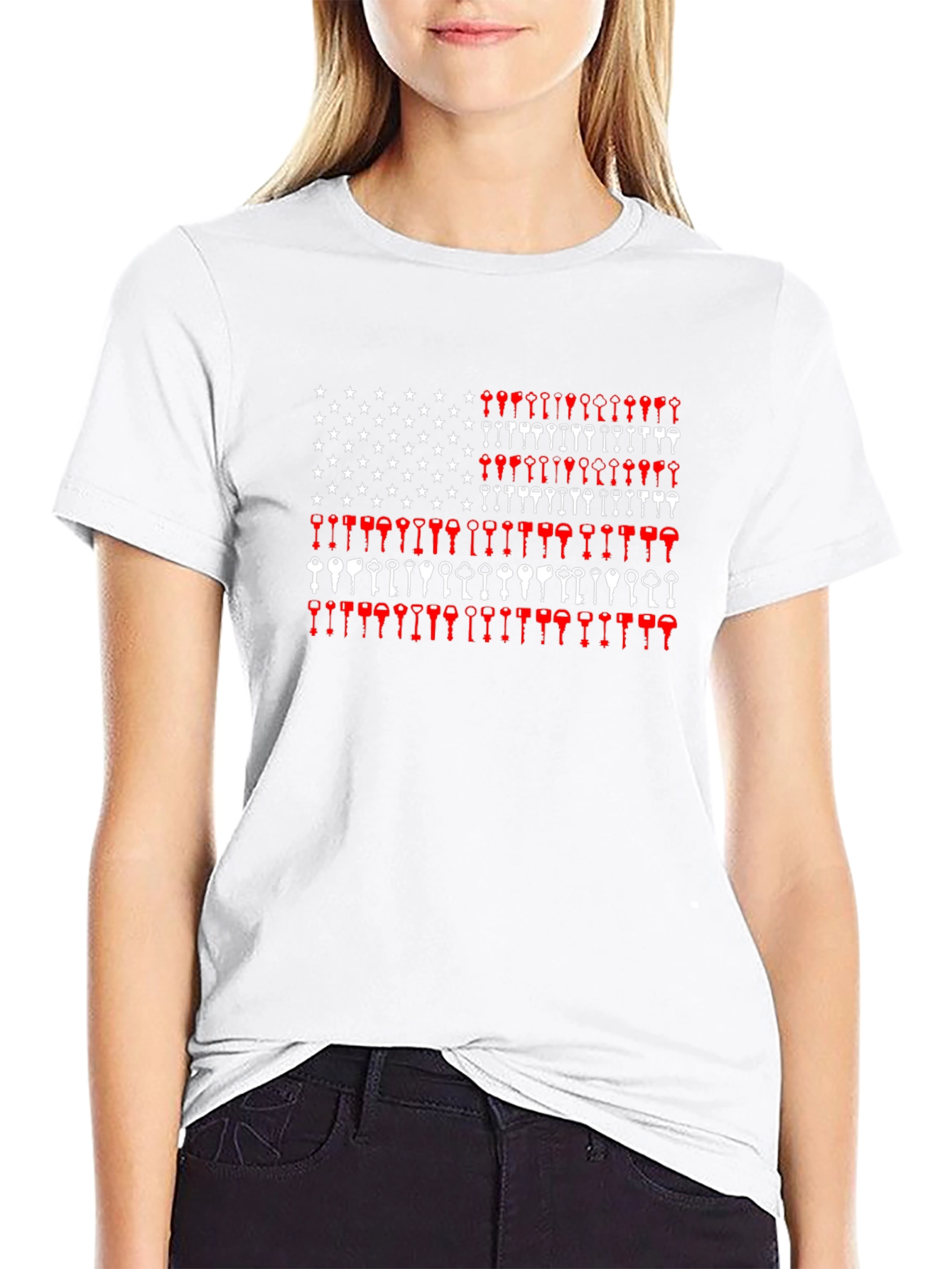 Key American Flag T-Shirt