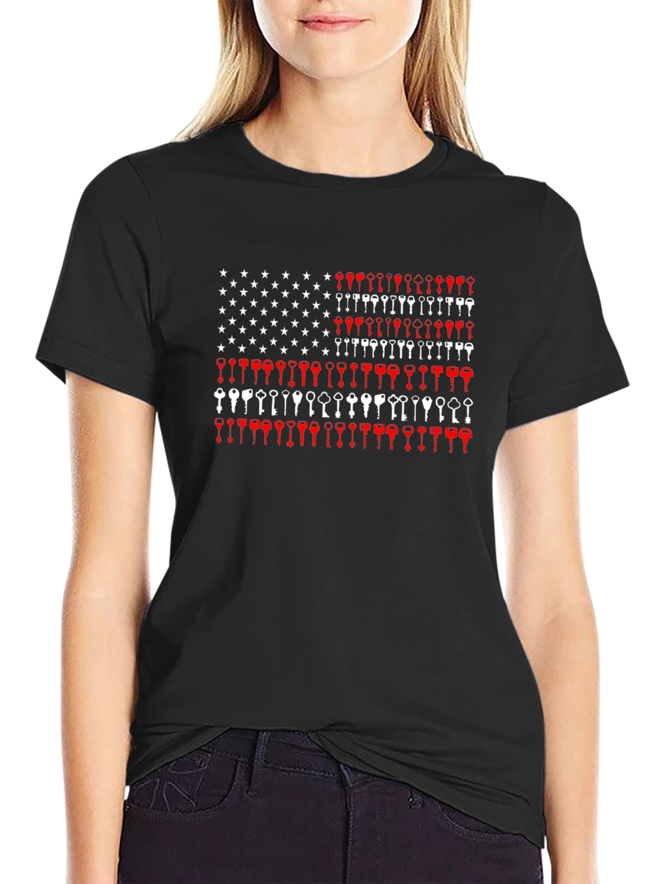 Key American Flag T-Shirt