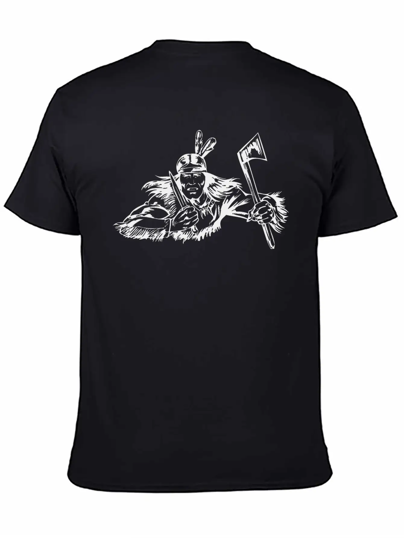 Native American - 019 Unisex Short Sleeve Soft Cotton T-Shirt – Casual Everyday Wear