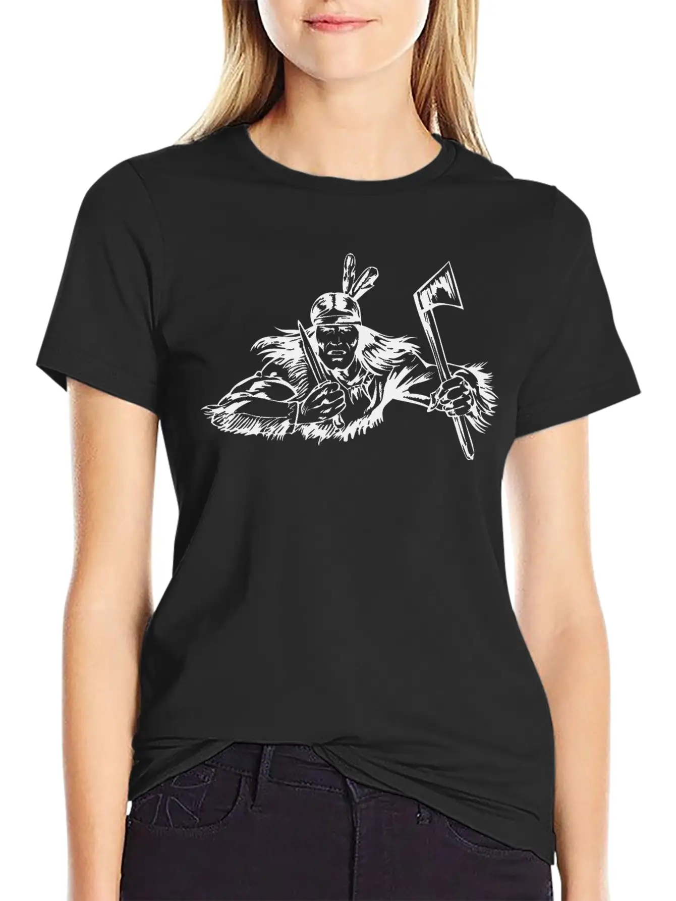 Native American - 019 Unisex Short Sleeve Soft Cotton T-Shirt – Casual Everyday Wear