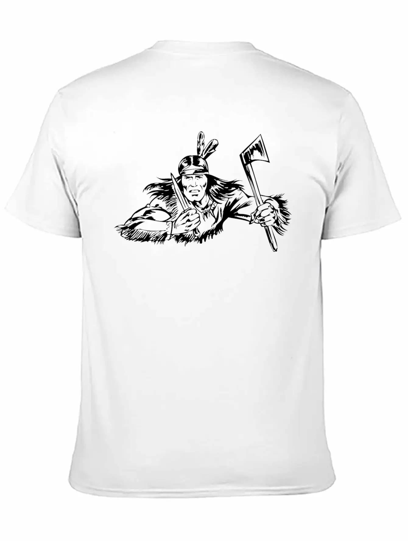 Native American - 019 Unisex Short Sleeve Soft Cotton T-Shirt – Casual Everyday Wear