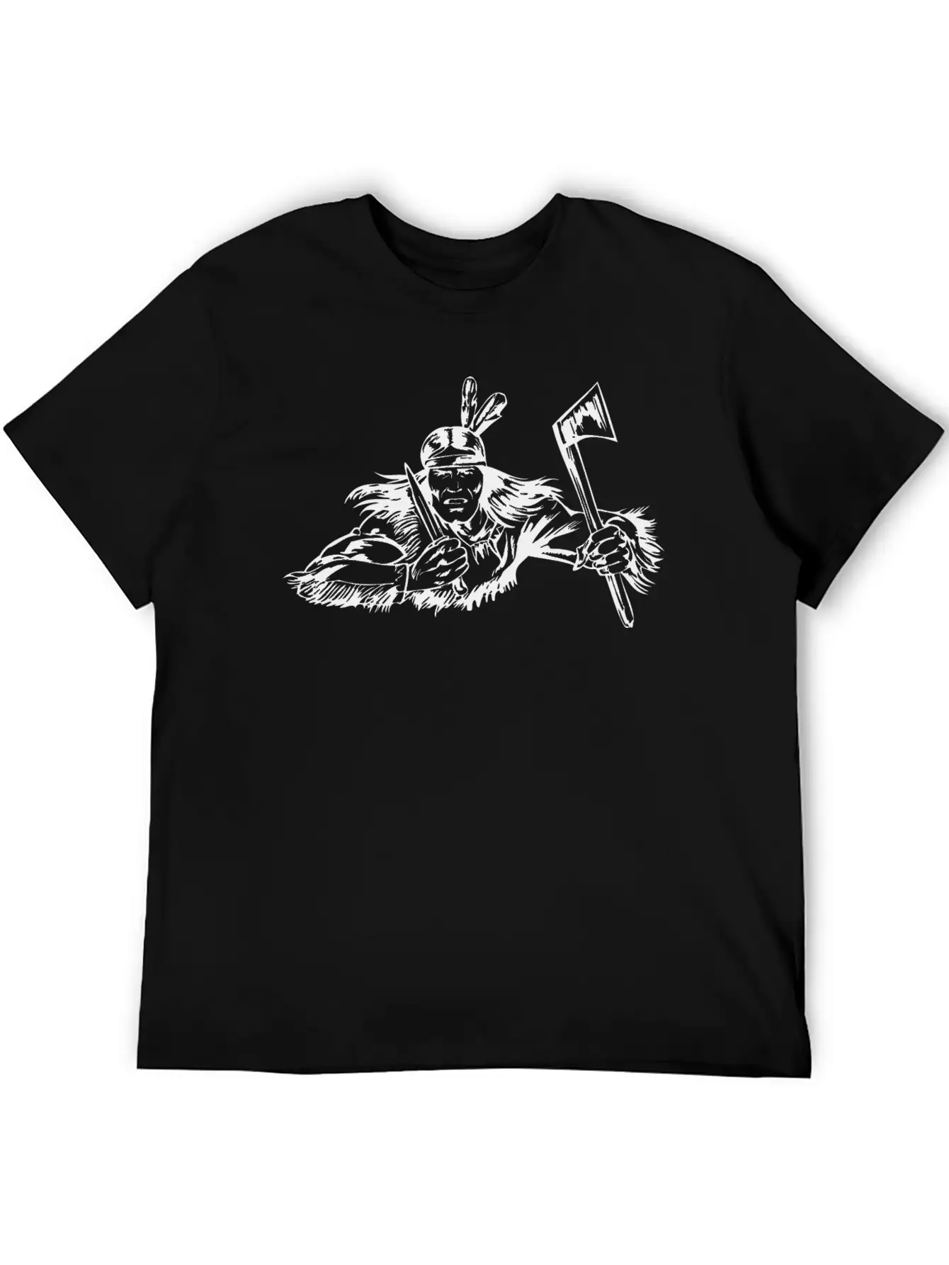 Native American - 019 Unisex Short Sleeve Soft Cotton T-Shirt – Casual Everyday Wear