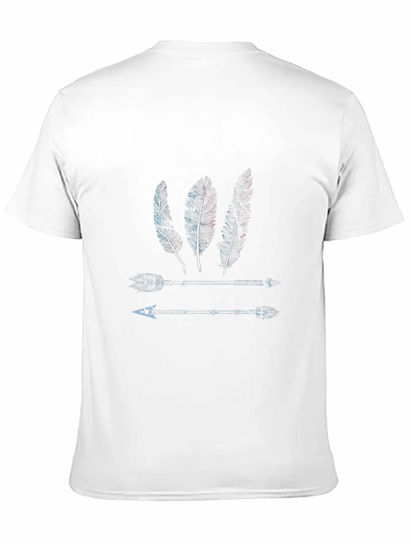 Native American Feather And Arrow Distress Comfortable Minimalist Graphic Tee – Summer Style Essential