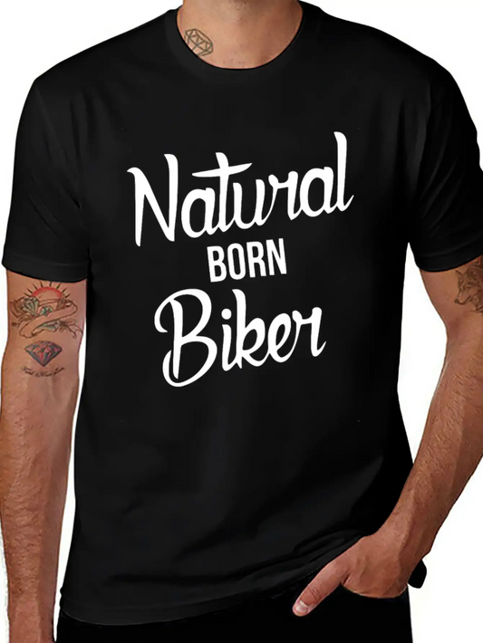 Natural Born Biker Basic Graphic T-Shirt – Daily Comfort In Soft Cotton