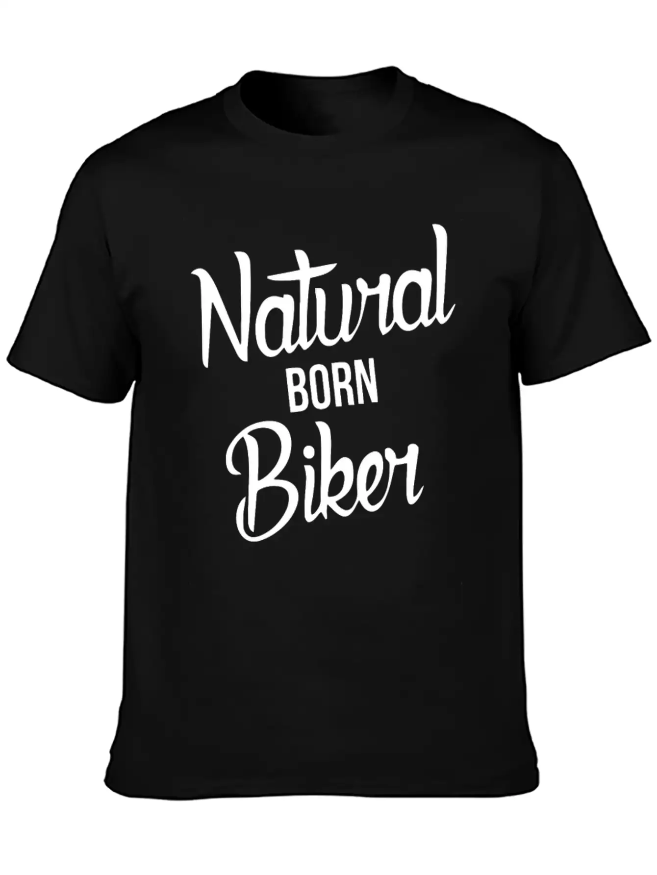 Natural Born Biker Basic Graphic T-Shirt – Daily Comfort In Soft Cotton