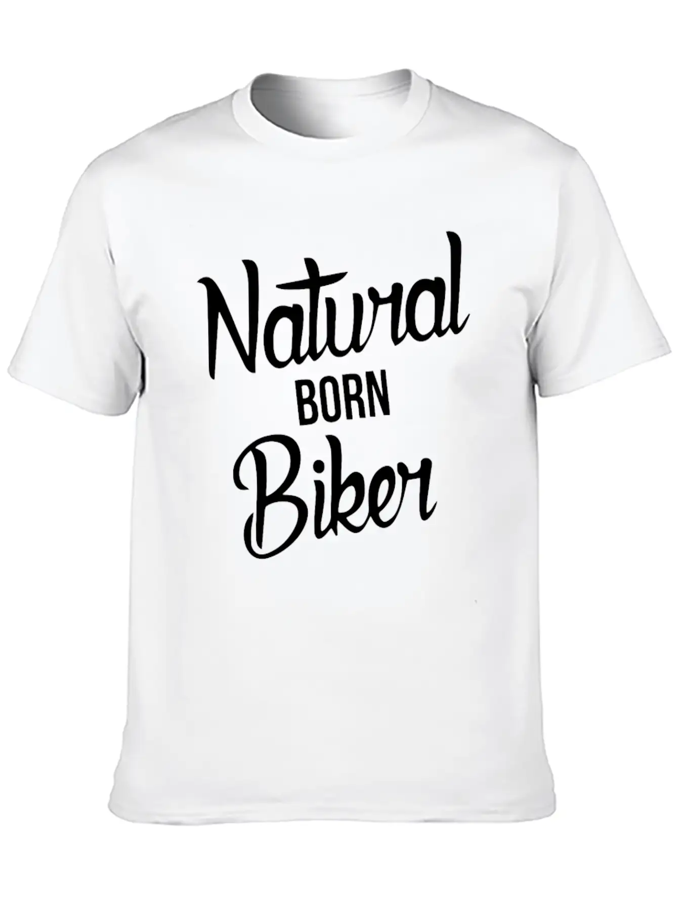 Natural Born Biker Basic Graphic T-Shirt – Daily Comfort In Soft Cotton