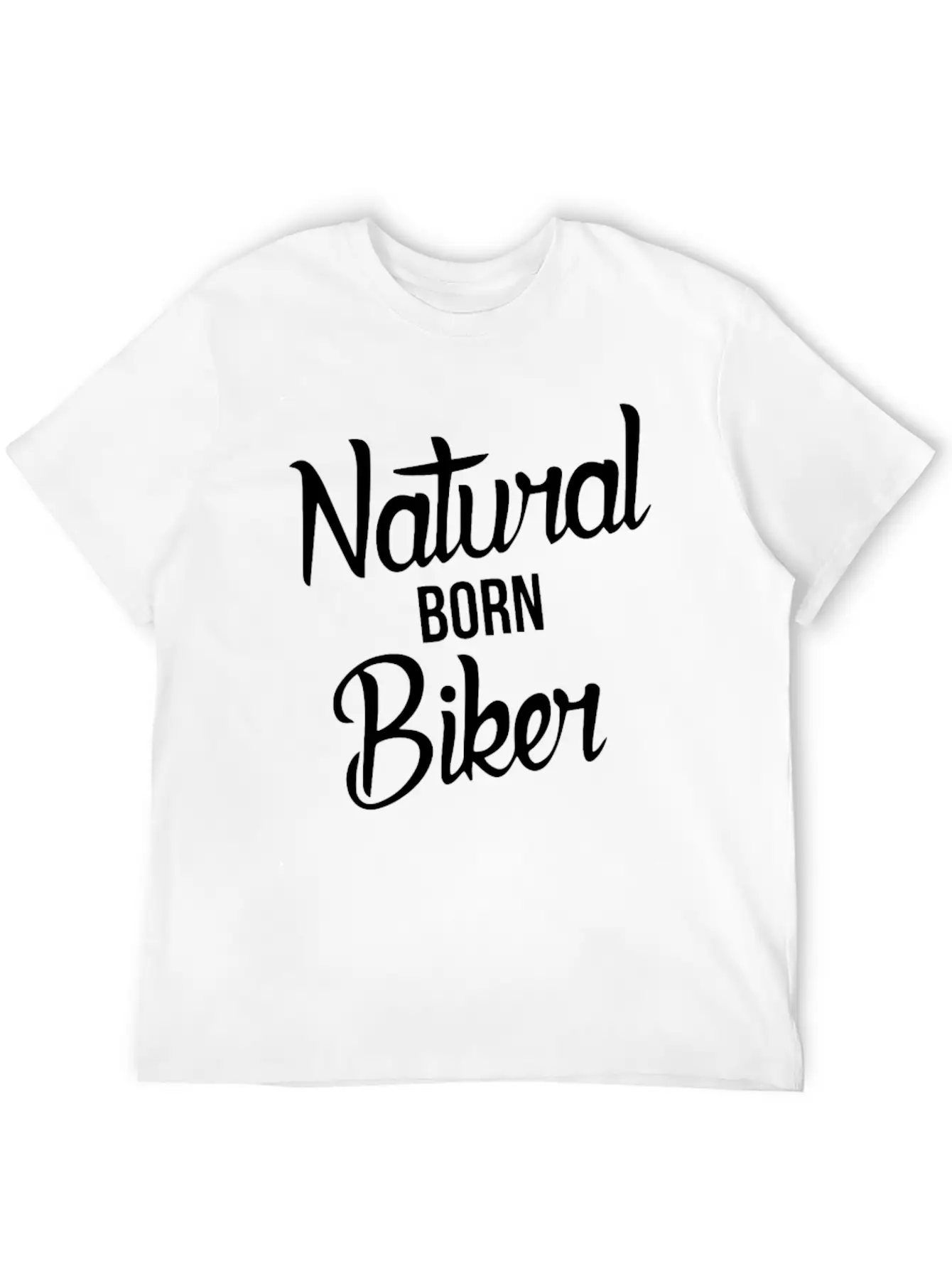Natural Born Biker Basic Graphic T-Shirt – Daily Comfort In Soft Cotton