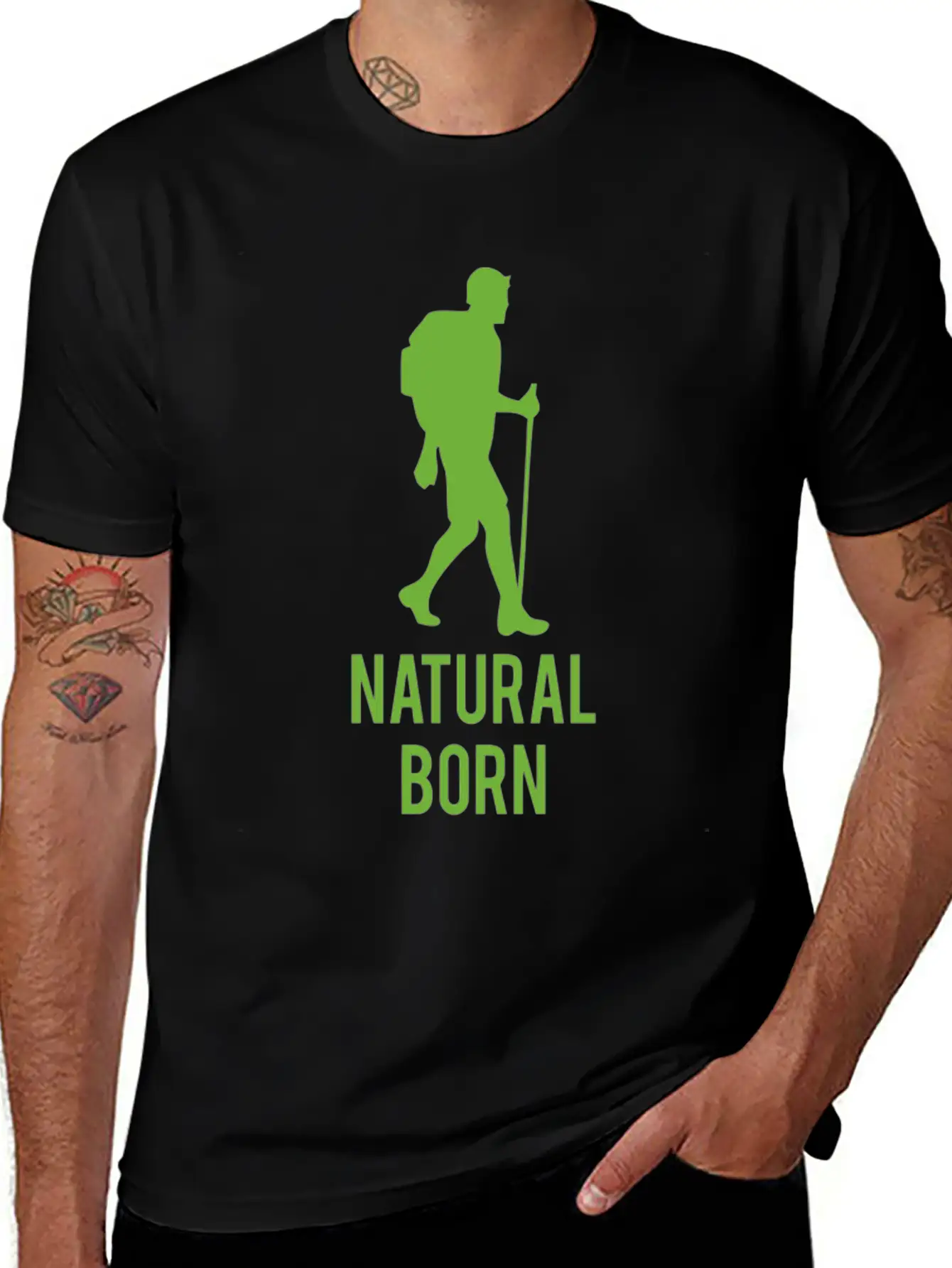 Natural Born Funny Tshirt Unisex Casual T-Shirt – Clean Design For Daily Comfort