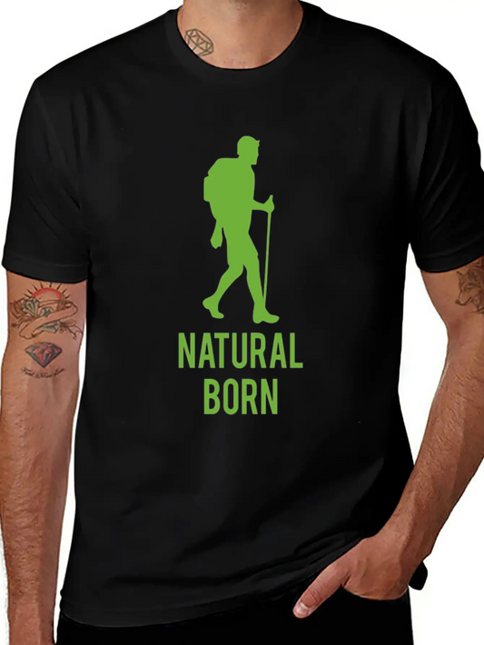 Natural Born Funny Tshirt Unisex Casual T-Shirt – Clean Design For Daily Comfort