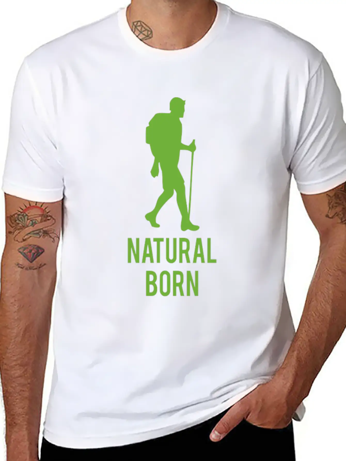 Natural Born Funny Tshirt Unisex Casual T-Shirt – Clean Design For Daily Comfort