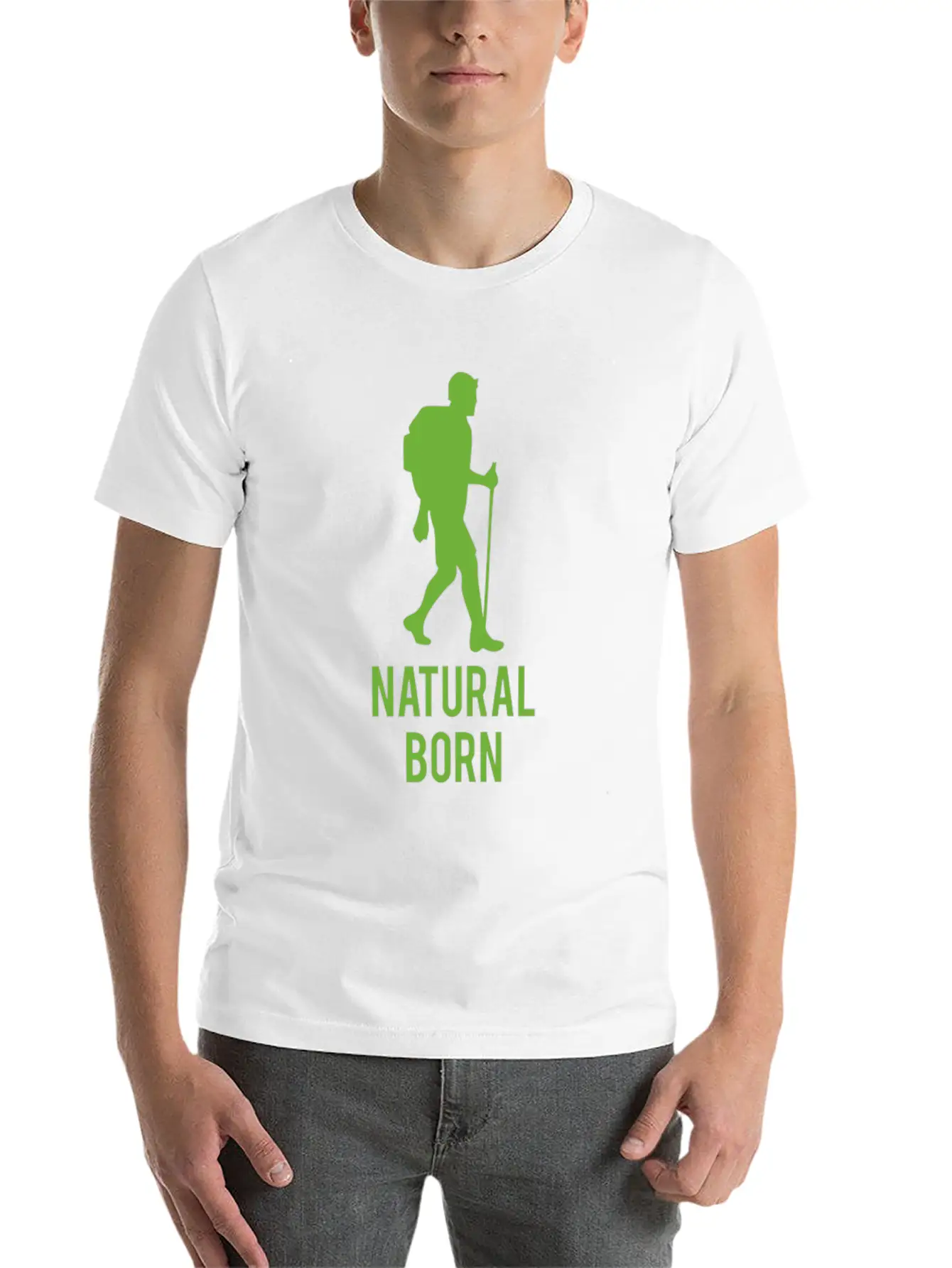 Natural Born Funny Tshirt Unisex Casual T-Shirt – Clean Design For Daily Comfort