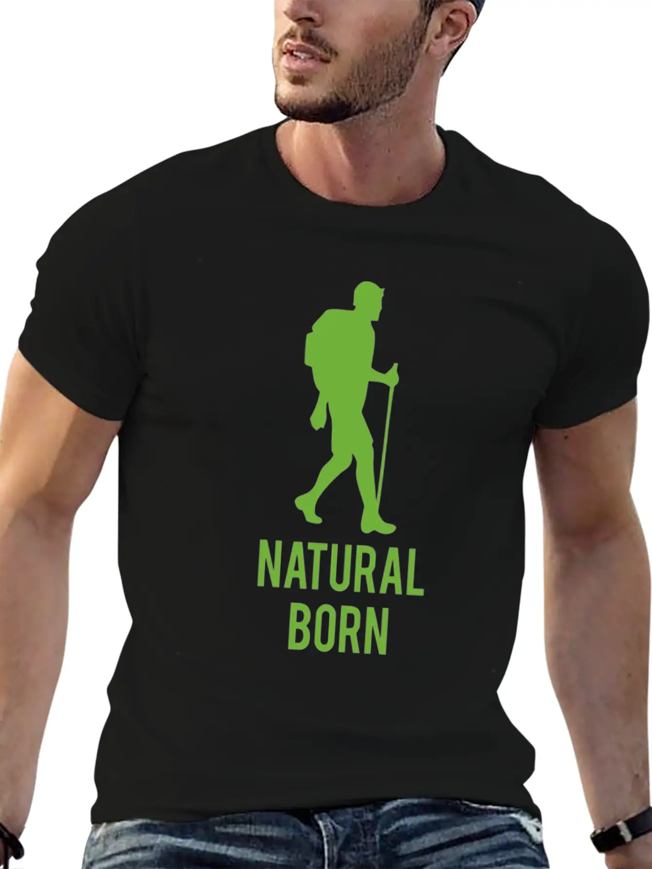 Natural Born Funny Tshirt Unisex Casual T-Shirt – Clean Design For Daily Comfort