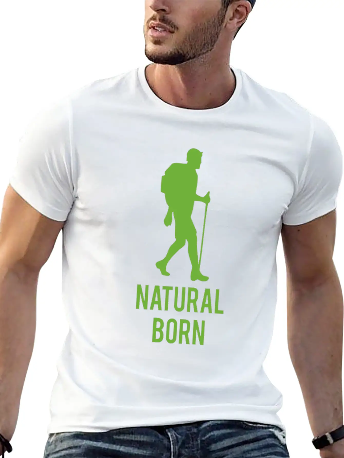 Natural Born Funny Tshirt Unisex Casual T-Shirt – Clean Design For Daily Comfort
