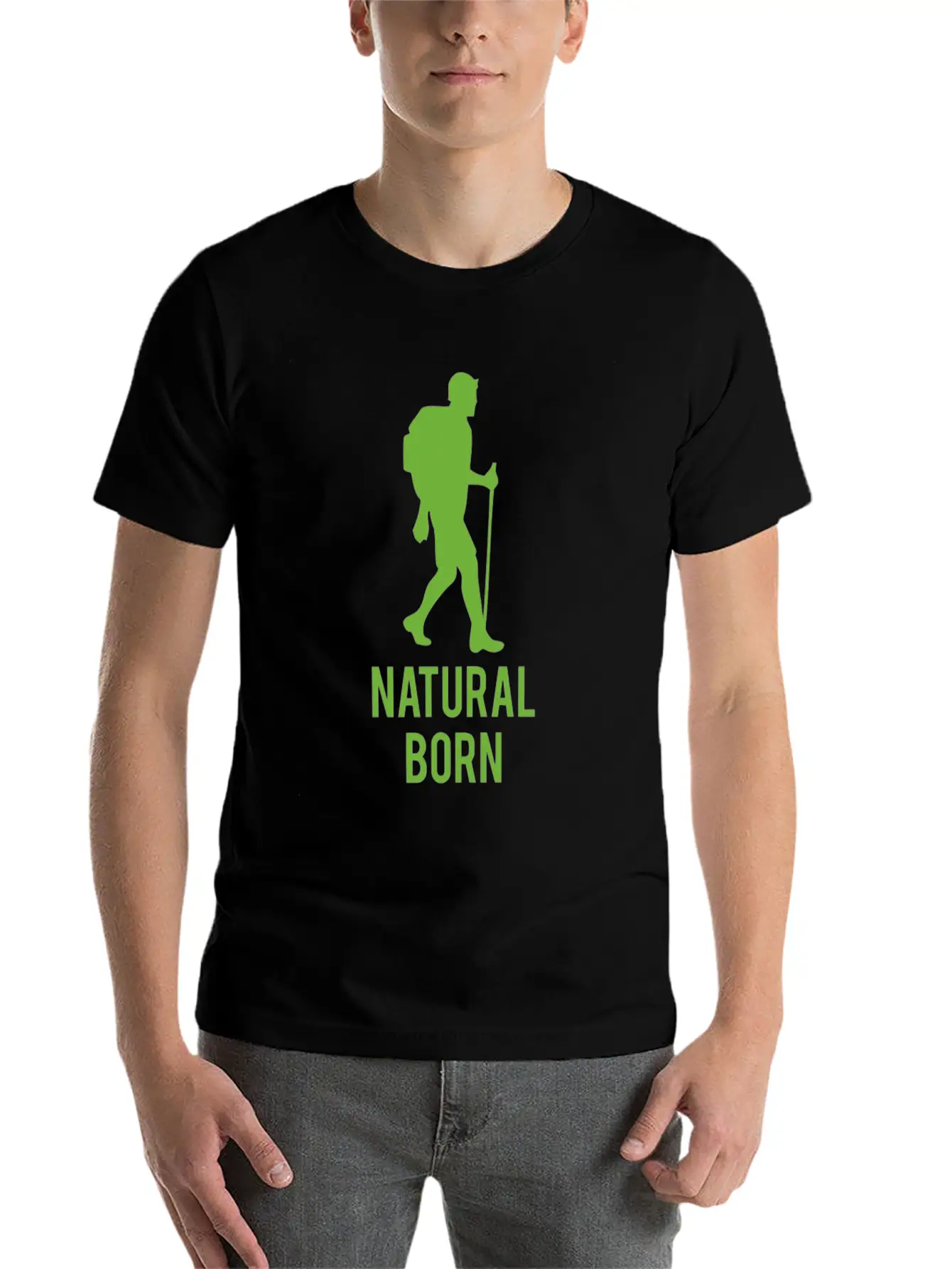 Natural Born Funny Tshirt Unisex Casual T-Shirt – Clean Design For Daily Comfort