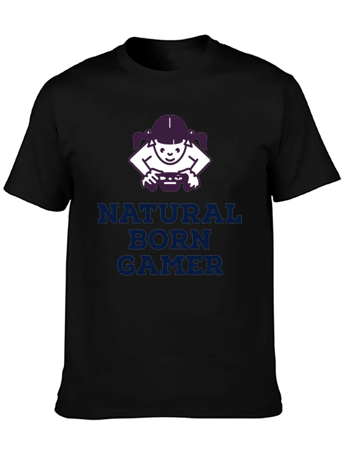 Natural Born Gamer Stylish Everyday T-Shirt – Unisex Basic Cotton Tee