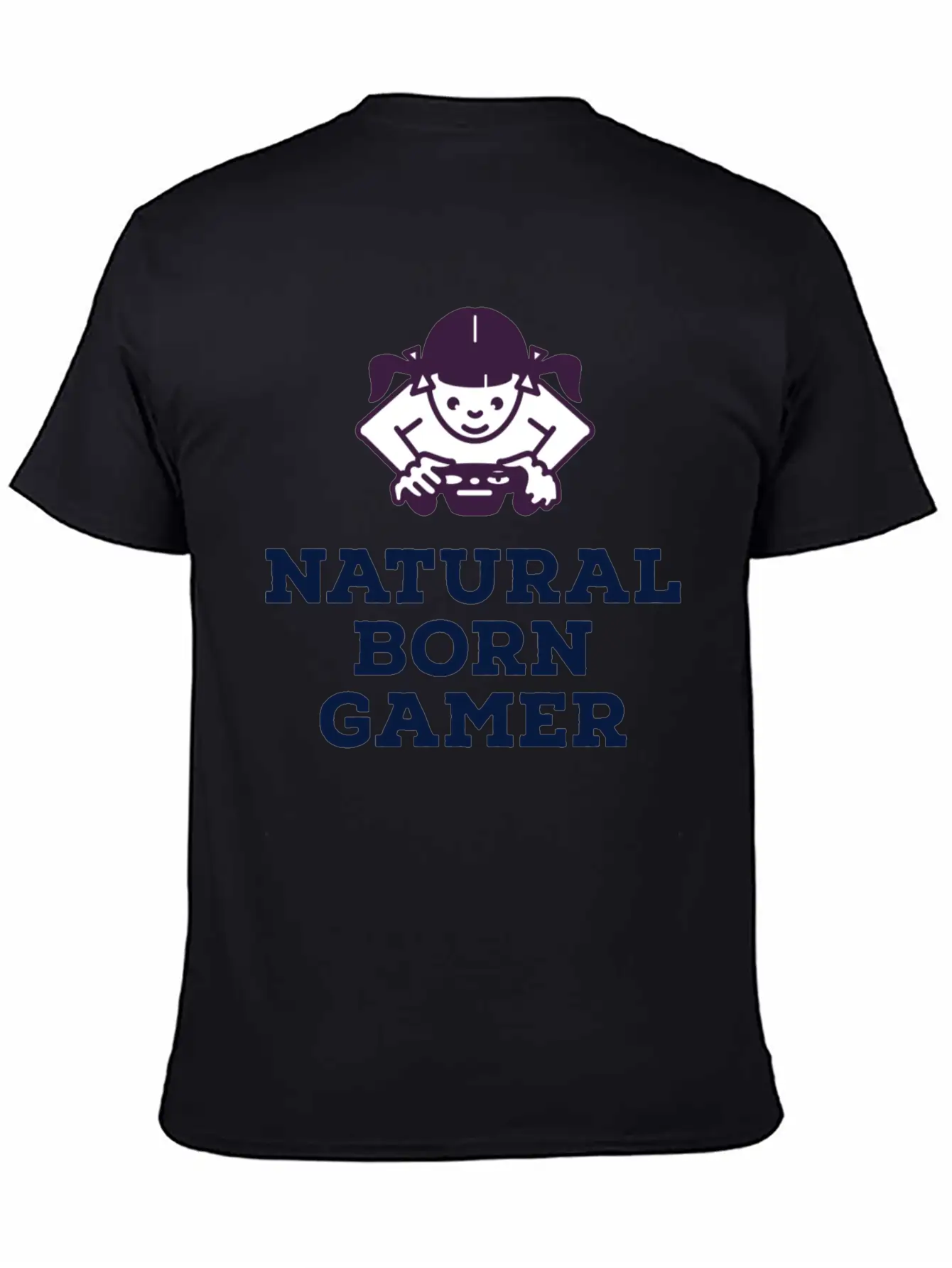 Natural Born Gamer Stylish Everyday T-Shirt – Unisex Basic Cotton Tee