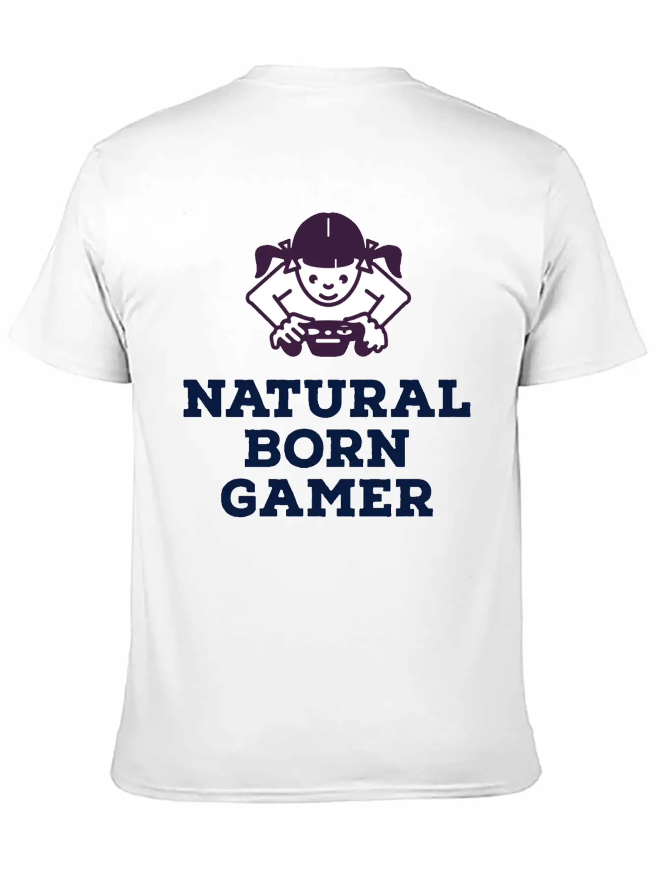 Natural Born Gamer Stylish Everyday T-Shirt – Unisex Basic Cotton Tee
