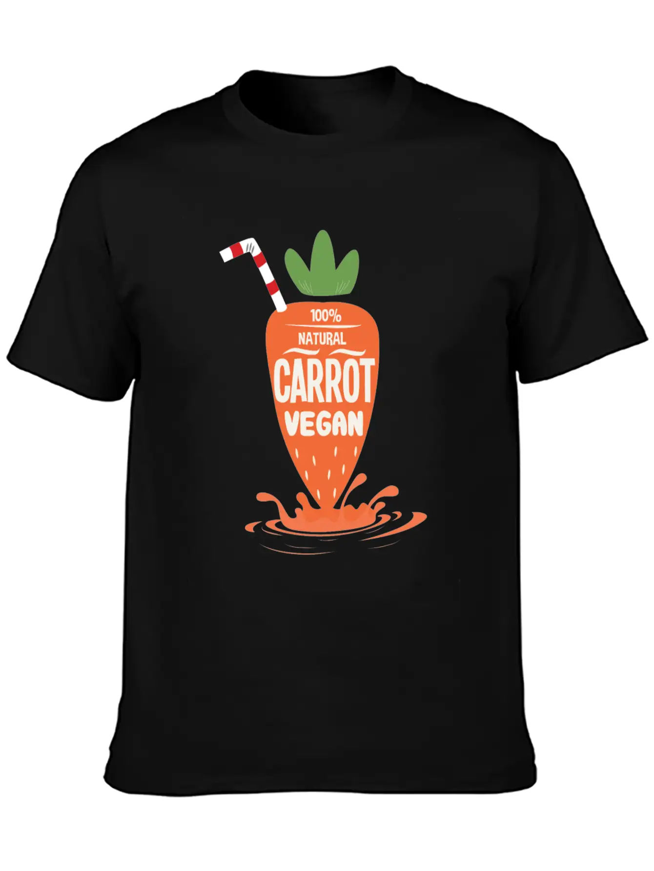 Natural Carrot Vegan Juice Carrots Detox Diet Comfortable Minimalist Graphic Tee – Summer Style Essential