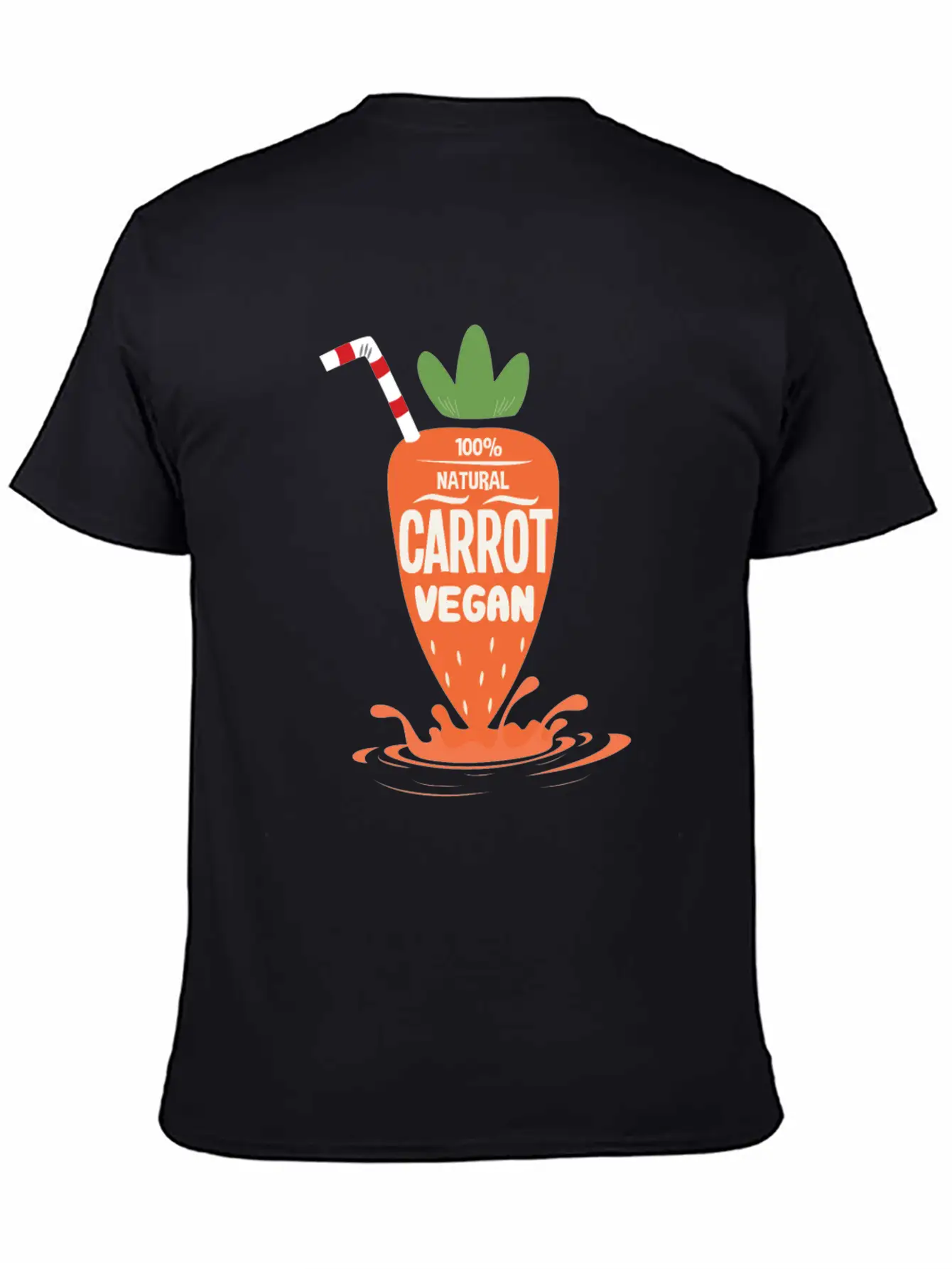 Natural Carrot Vegan Juice Carrots Detox Diet Comfortable Minimalist Graphic Tee – Summer Style Essential