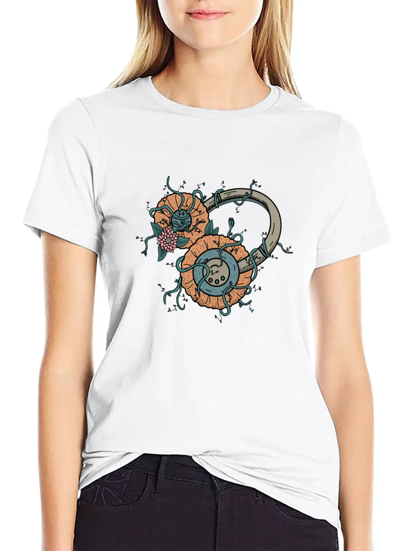 Natural Music Comfortable Minimalist Graphic Tee – Summer Style Essential