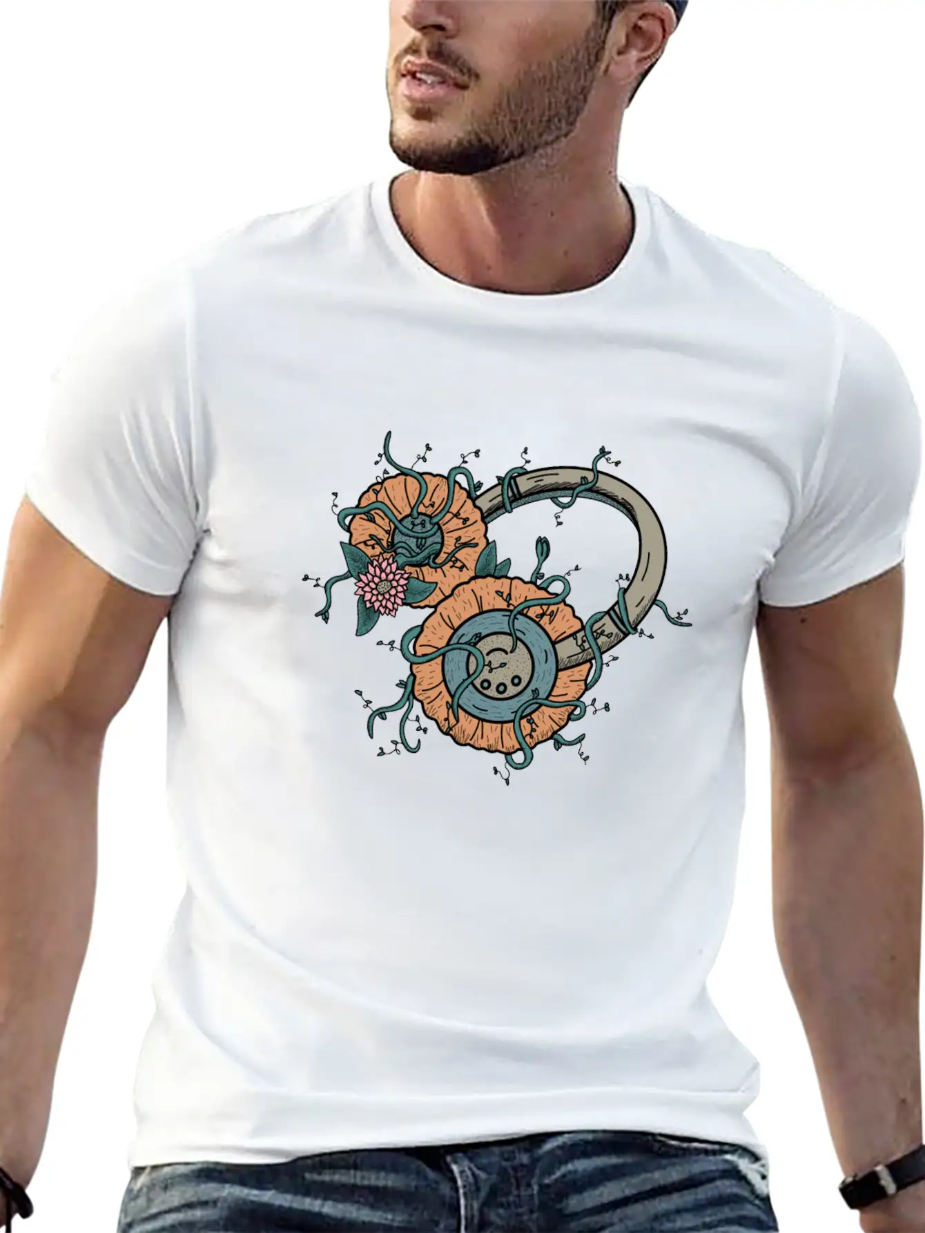 Natural Music Comfortable Minimalist Graphic Tee – Summer Style Essential