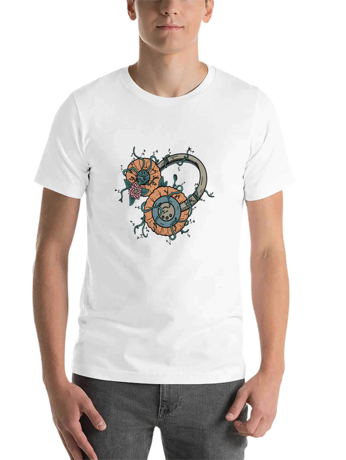 Natural Music Comfortable Minimalist Graphic Tee – Summer Style Essential