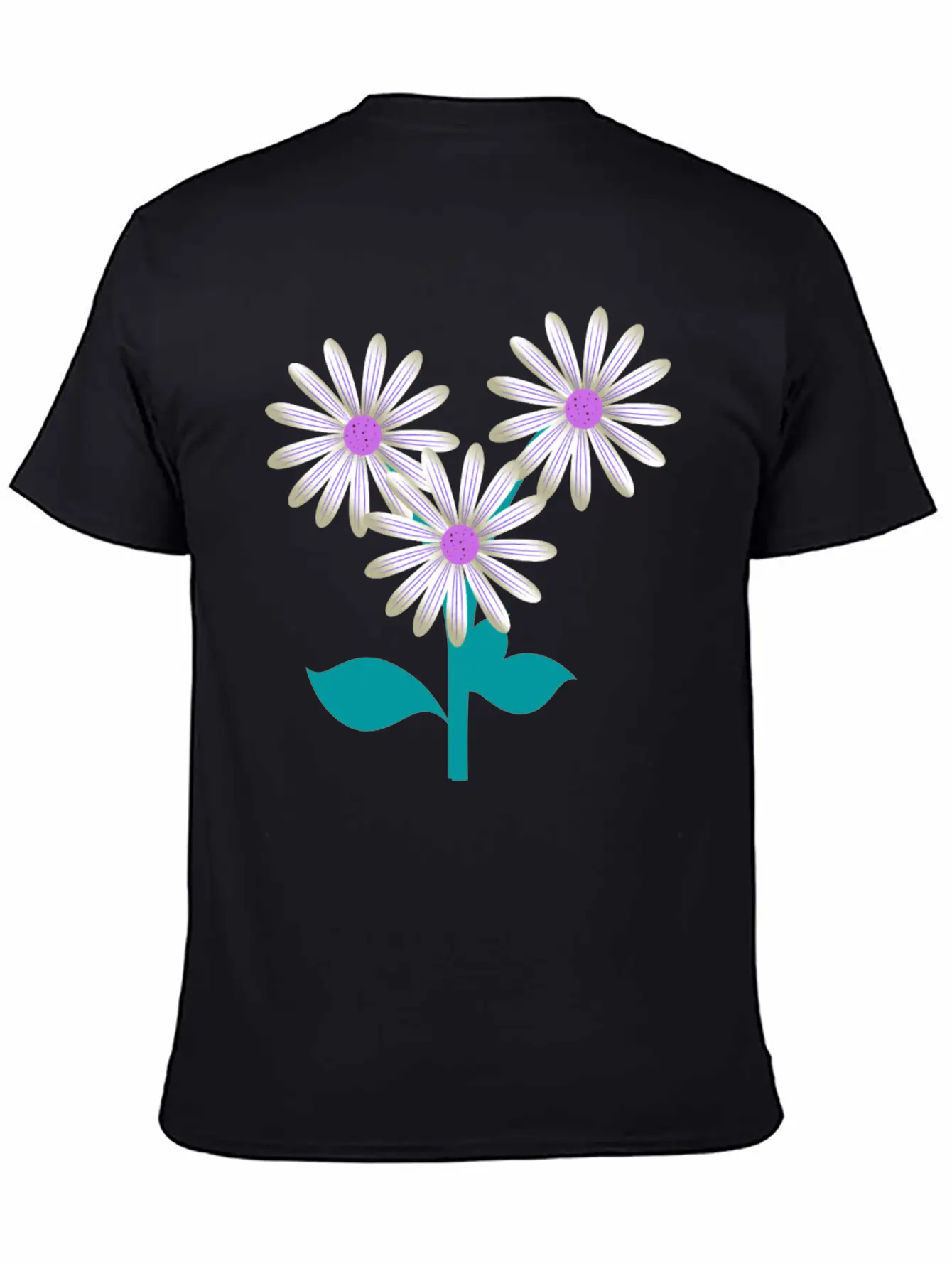 Nature Plants Flowers Purple Basic Graphic T-Shirt – Daily Comfort In Soft Cotton