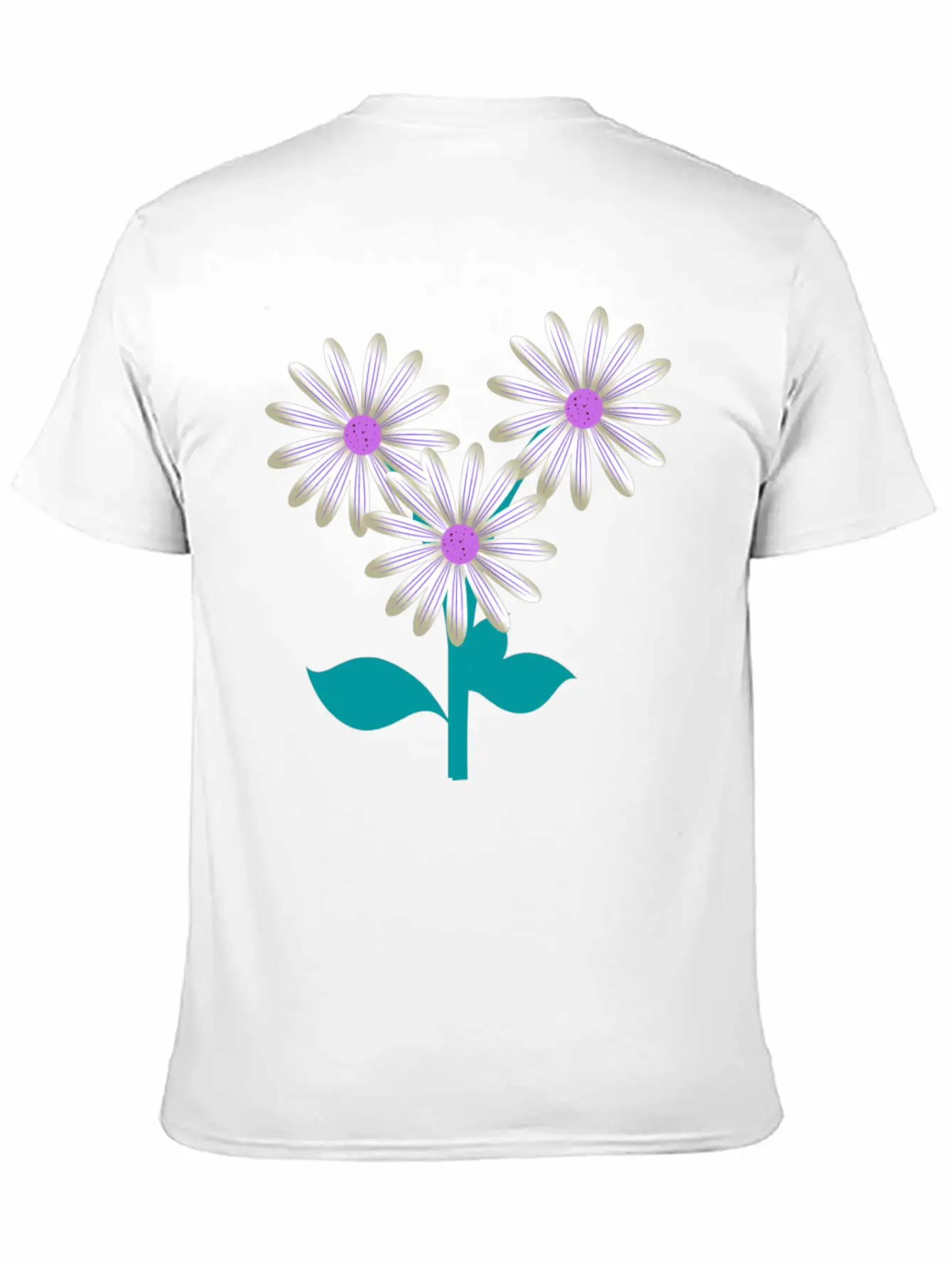 Nature Plants Flowers Purple Basic Graphic T-Shirt – Daily Comfort In Soft Cotton