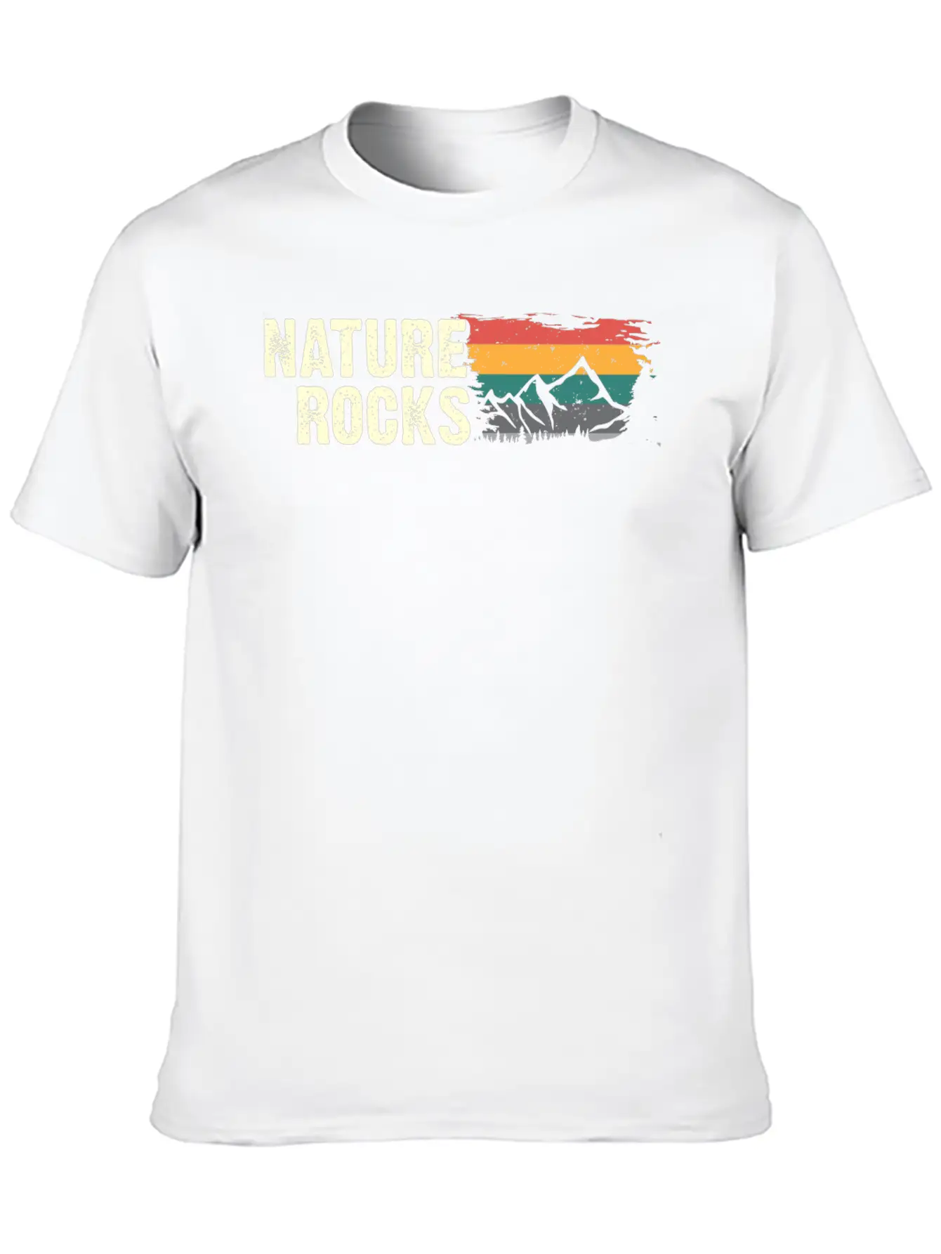 Nature Rocks - (B.C.W) Unisex Short Sleeve Soft Cotton T-Shirt – Casual Everyday Wear