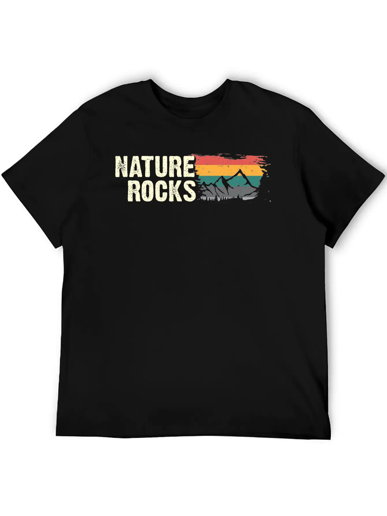 Nature Rocks - (B.C.W) Unisex Short Sleeve Soft Cotton T-Shirt – Casual Everyday Wear