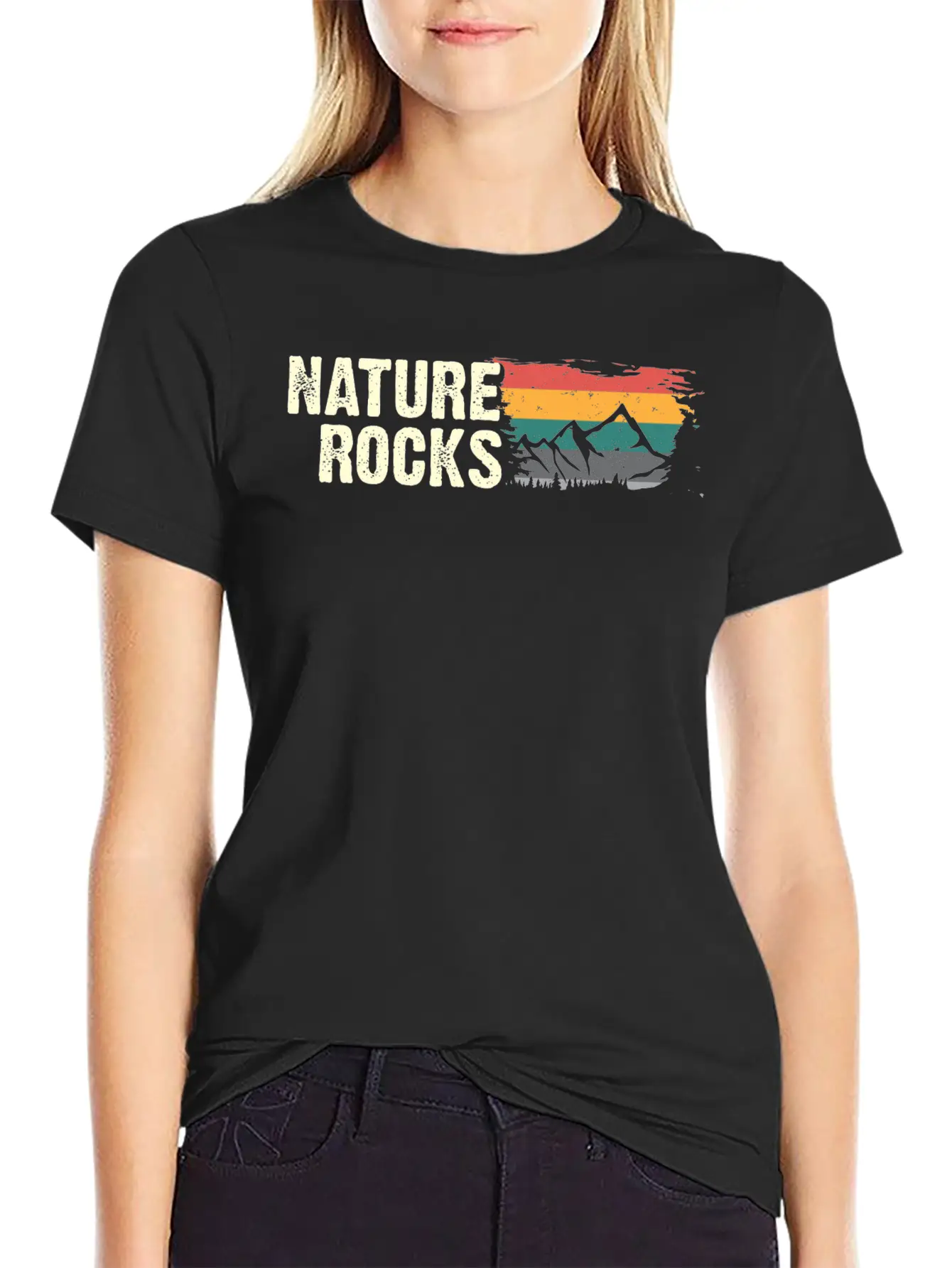 Nature Rocks - (B.C.W) Unisex Short Sleeve Soft Cotton T-Shirt – Casual Everyday Wear