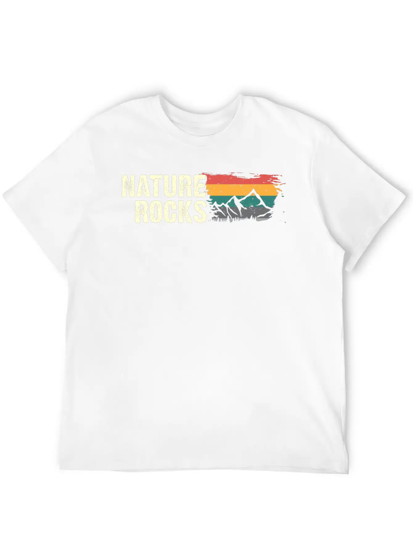 Nature Rocks - (B.C.W) Unisex Short Sleeve Soft Cotton T-Shirt – Casual Everyday Wear
